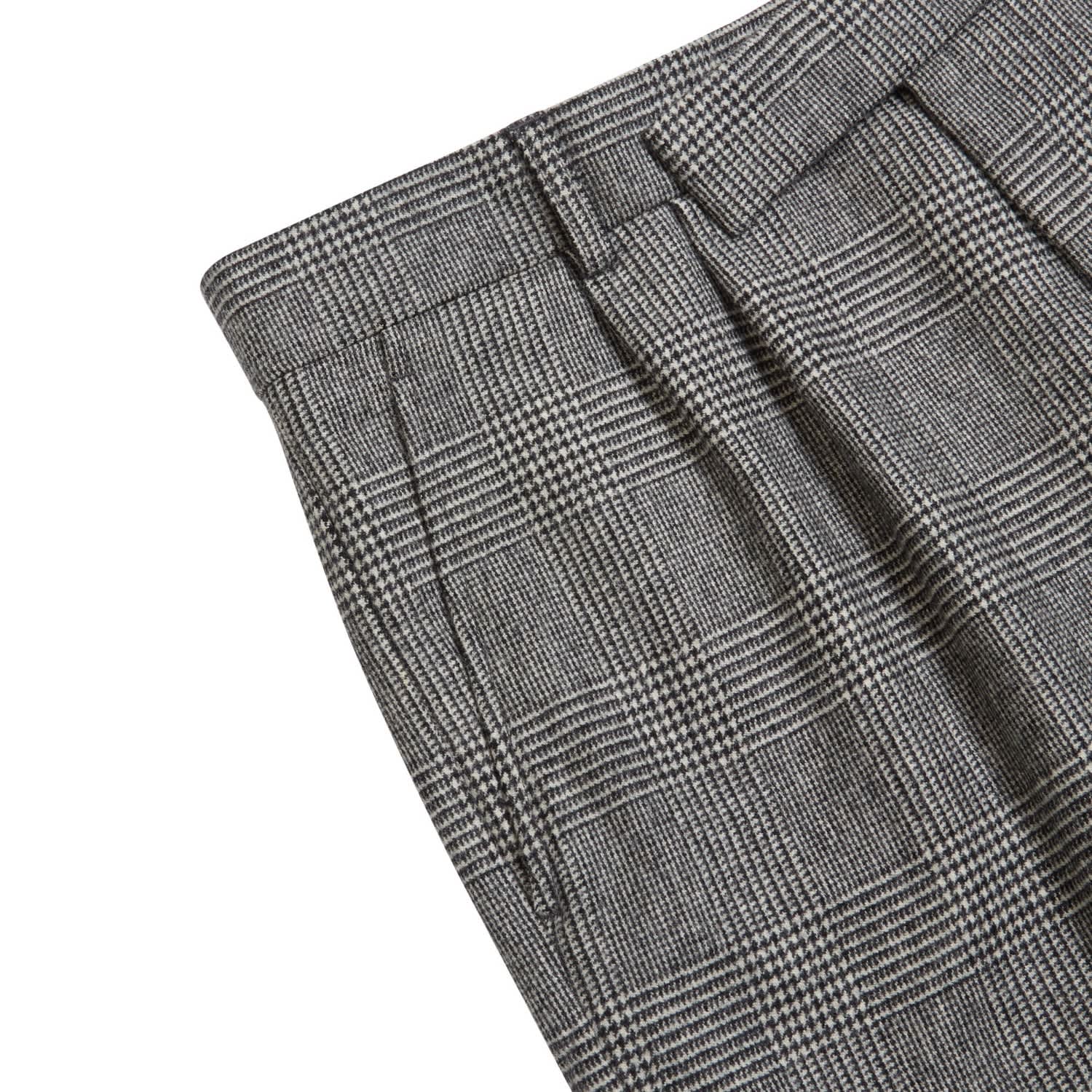 Fox Brothers Flannel Prince Of Wales Check Trousers by Burrows & Hare