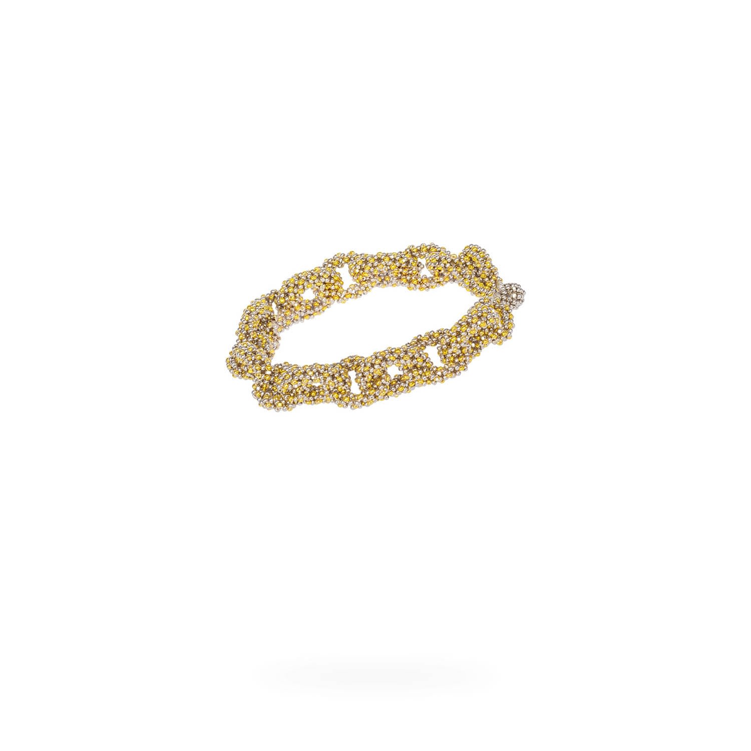 Kuu Women's Small Chain Bracelet - Gold, Platinum In Red