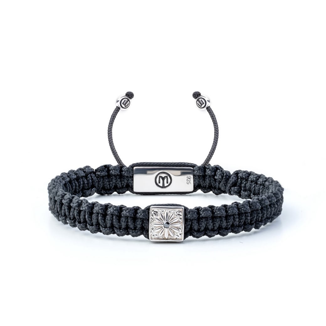Mahigan Women's Black / Silver Black Macráme Bracelet In Silver