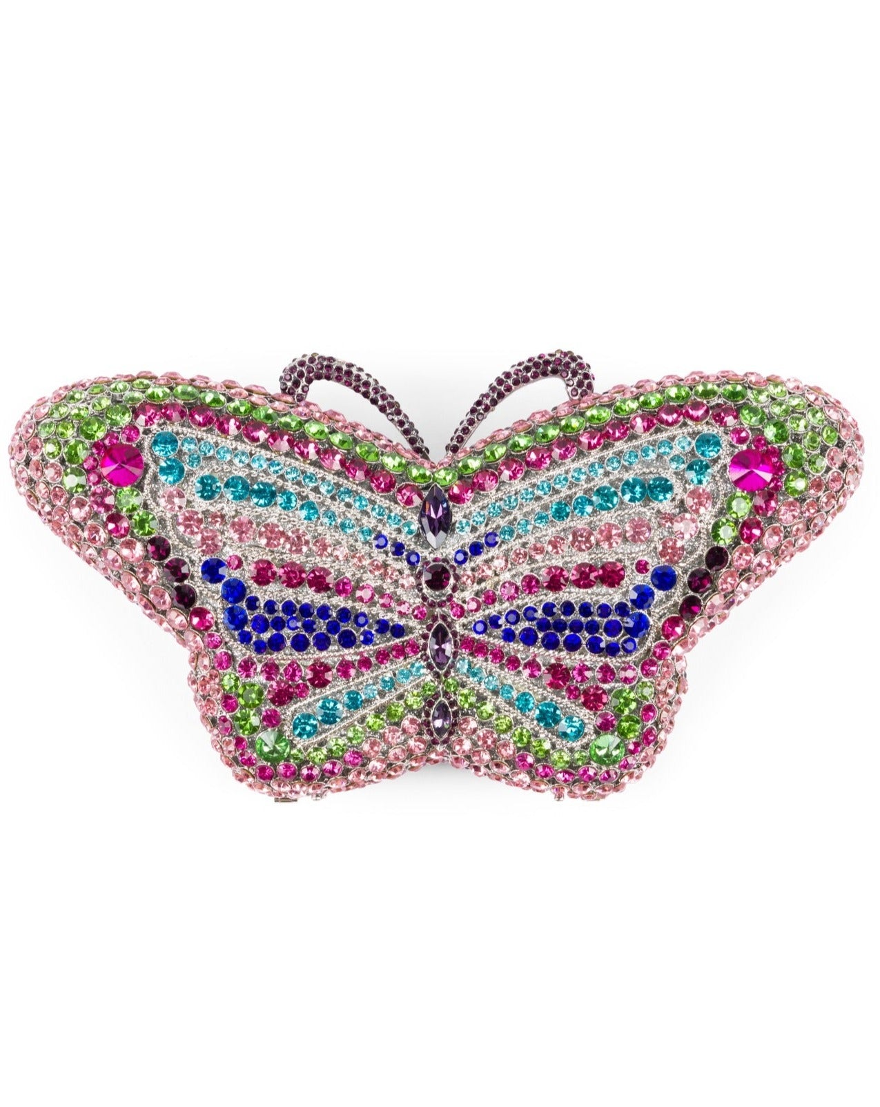 Meghan Fabulous Women's Mariposa Rhinestone Clutch In Multi