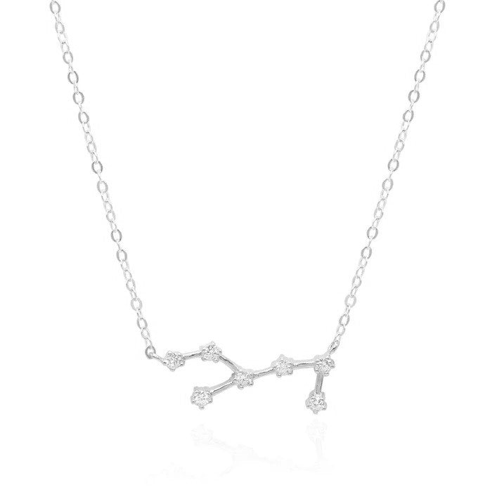 Women’s Virgo Zodiac Constellation Necklace In Silver Gold Trip