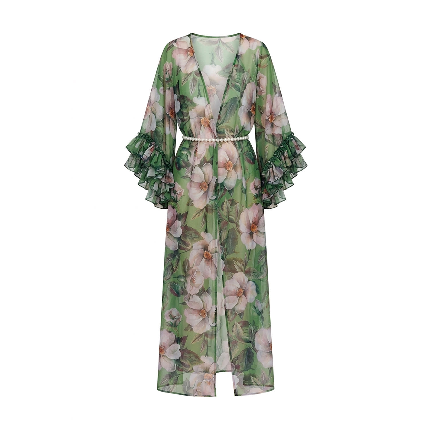 Women's Green Havana Glow Beachdress | One Size | Nur Karaata