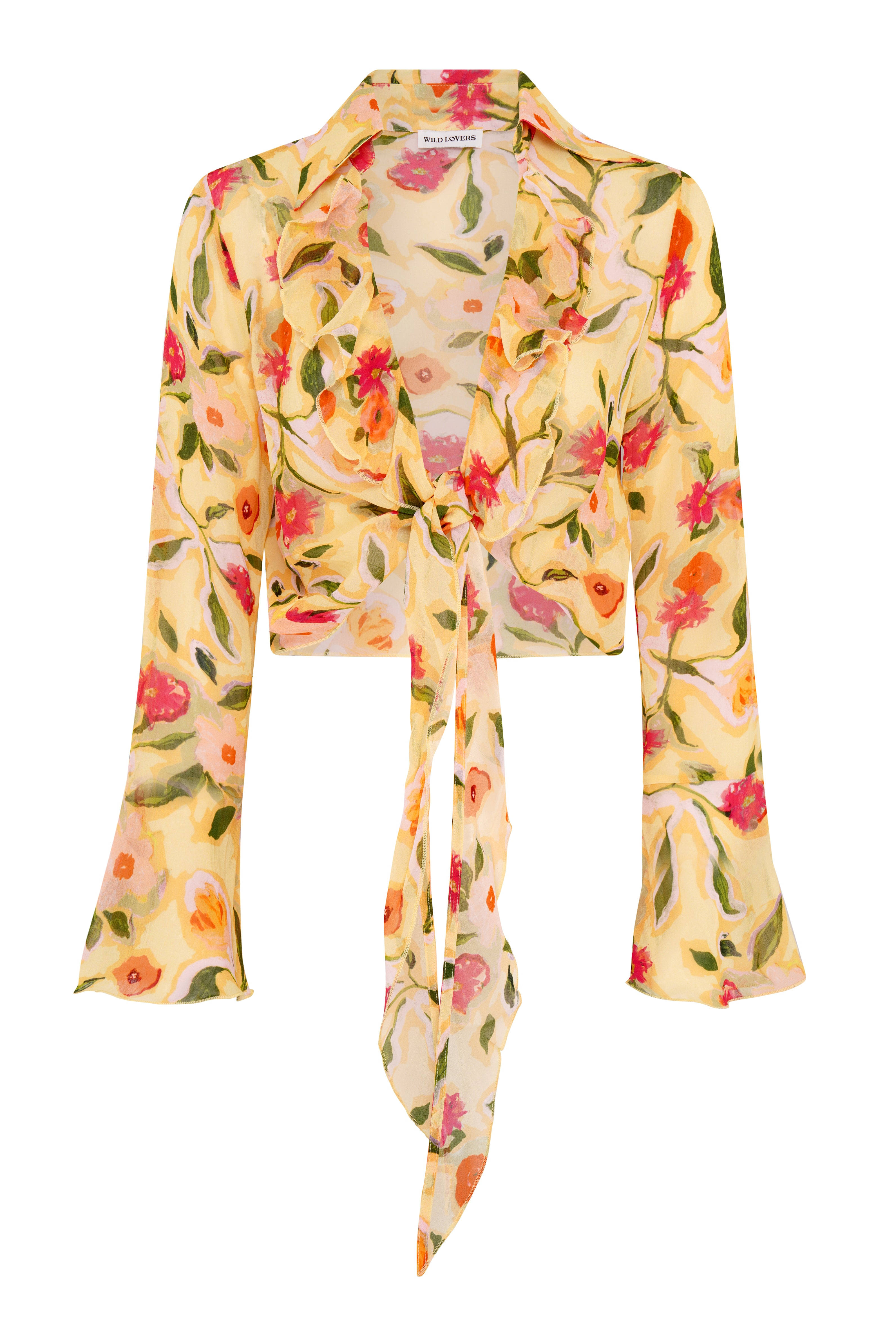Wild Lovers London Women's Yellow / Orange Studio 54 Blouse In Yellow/orange