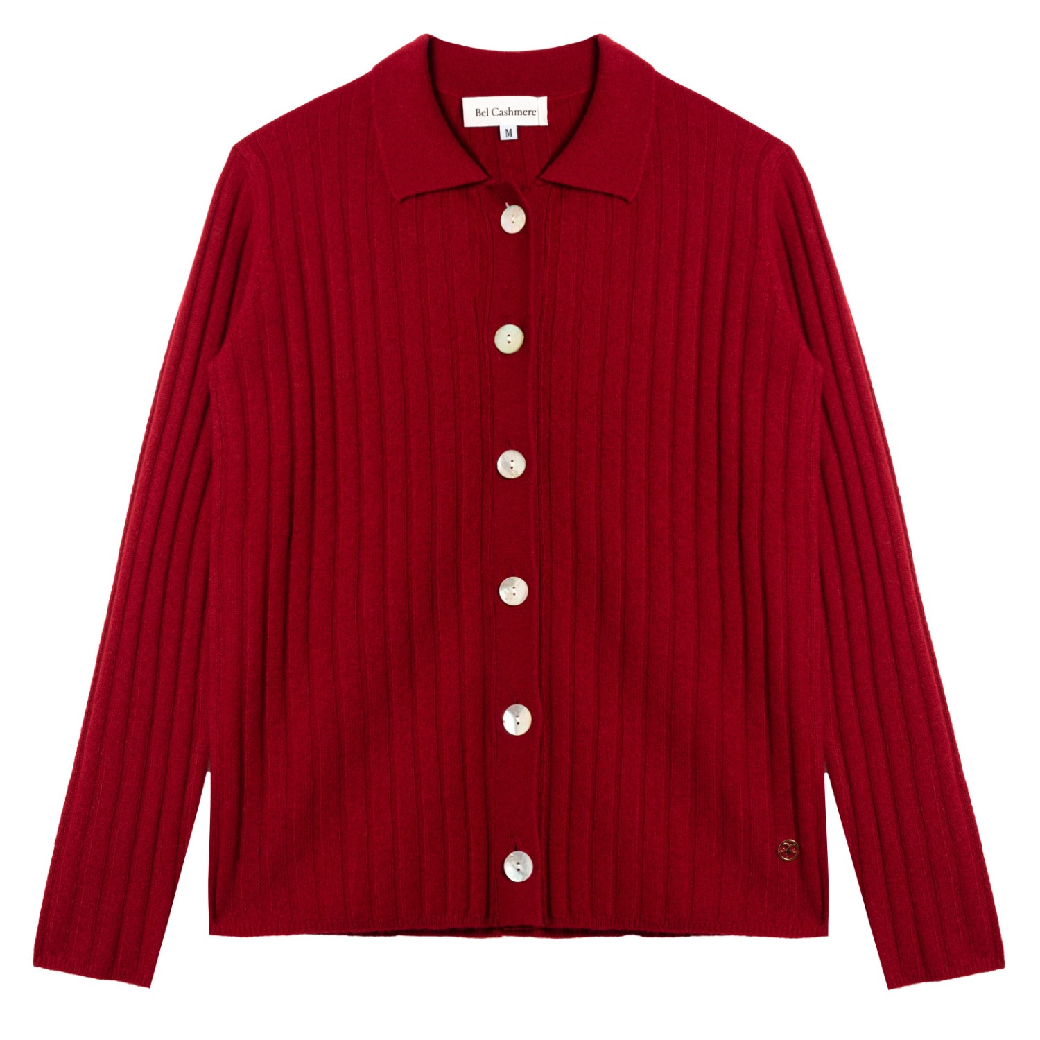 Bel Cashmere Women's Red Charlotte Cashmere Cardigan In Red