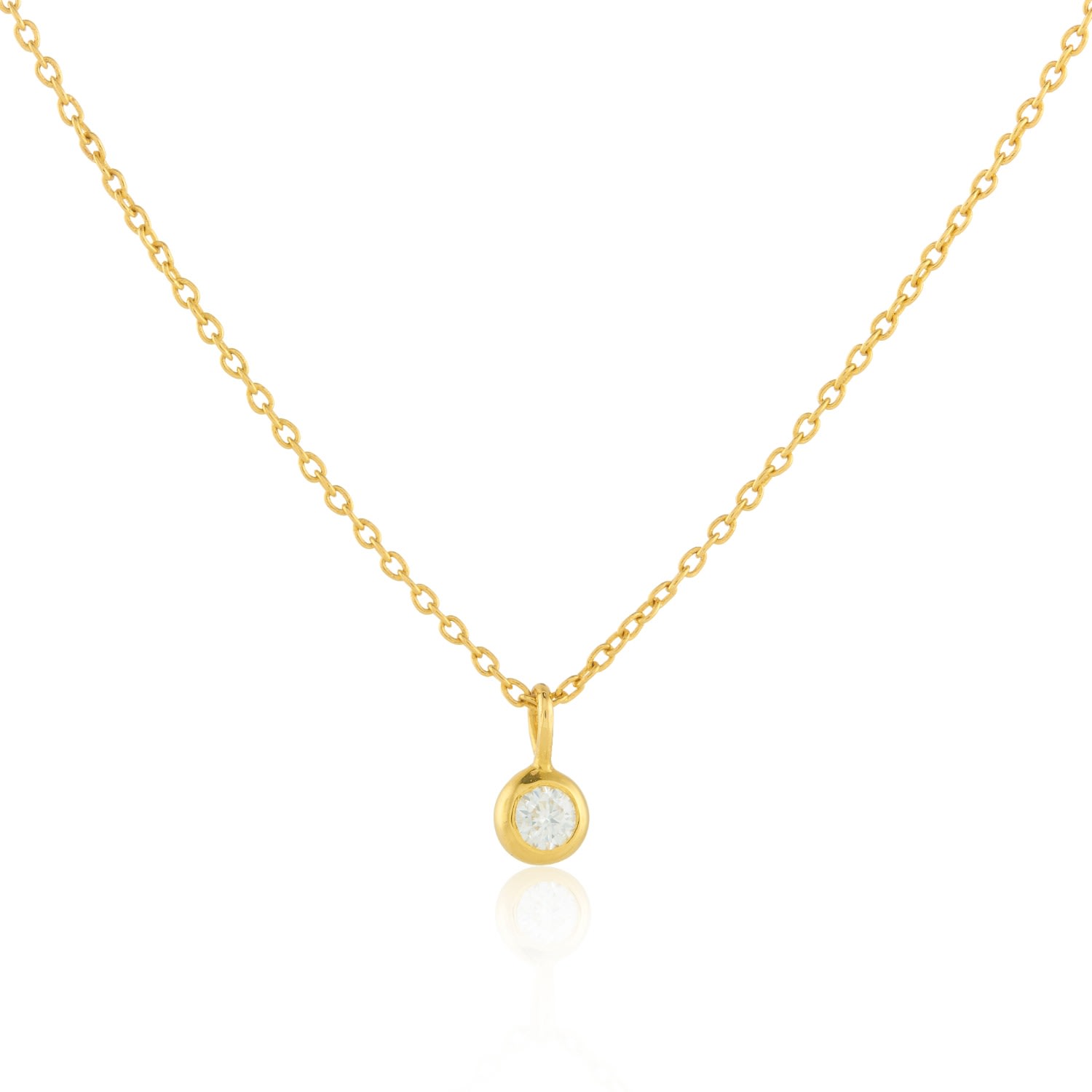 Auree Jewellery Women's Hampton Moissanite & Gold Vermeil Necklace