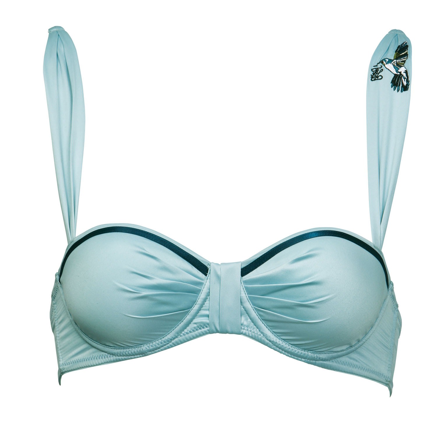 Women’s Blue Hummingbird Balcony Bra 32B Tallulah Love