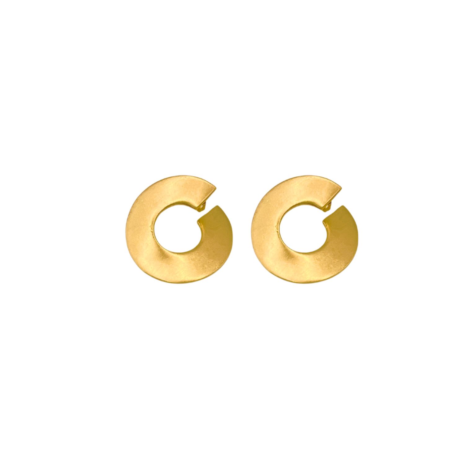 Les Reines Women's The Eternity - Statement Earrings 24k Gold Plated In Gold