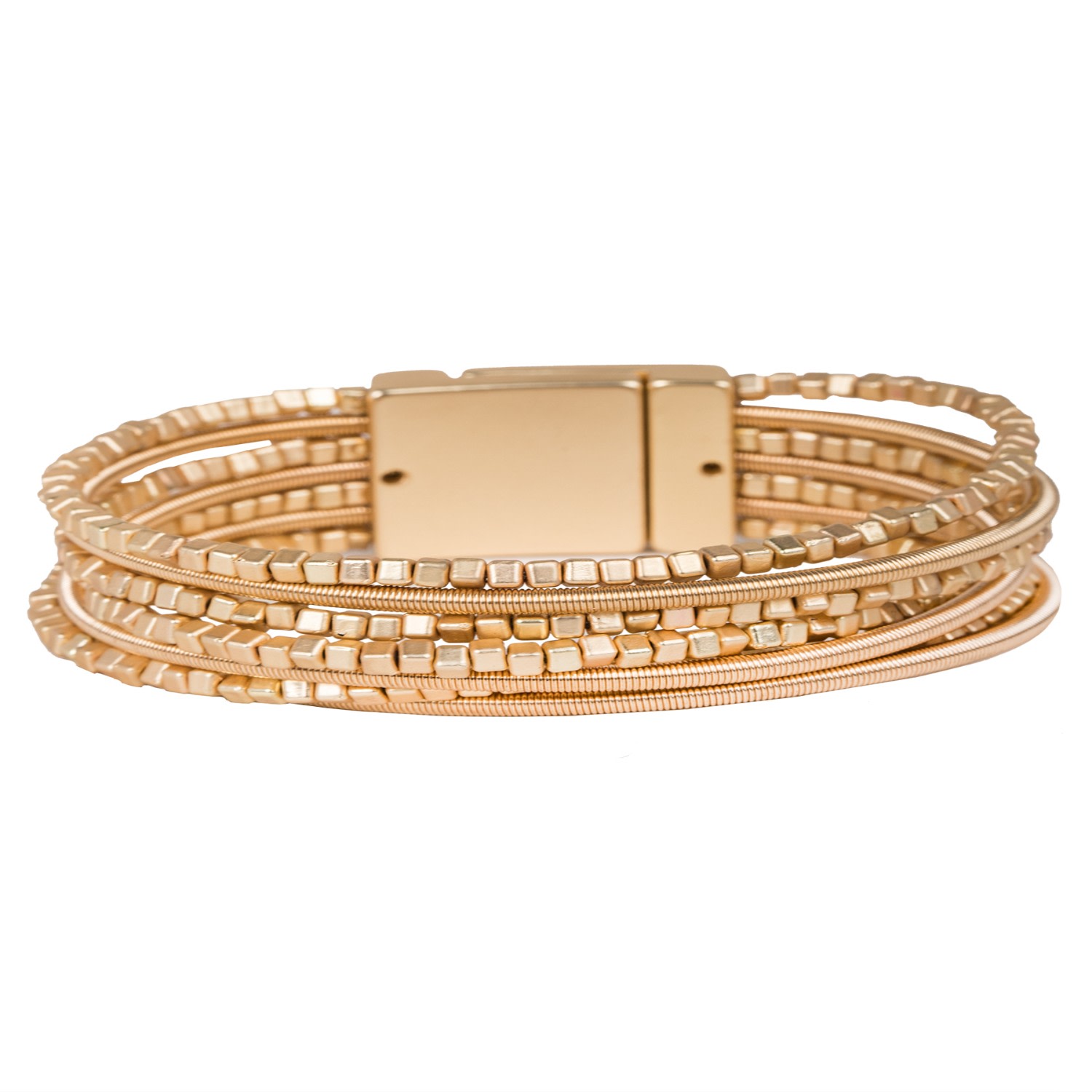 Saachi Scarlett Beaded Layered Wrap Bracelet In Neutral