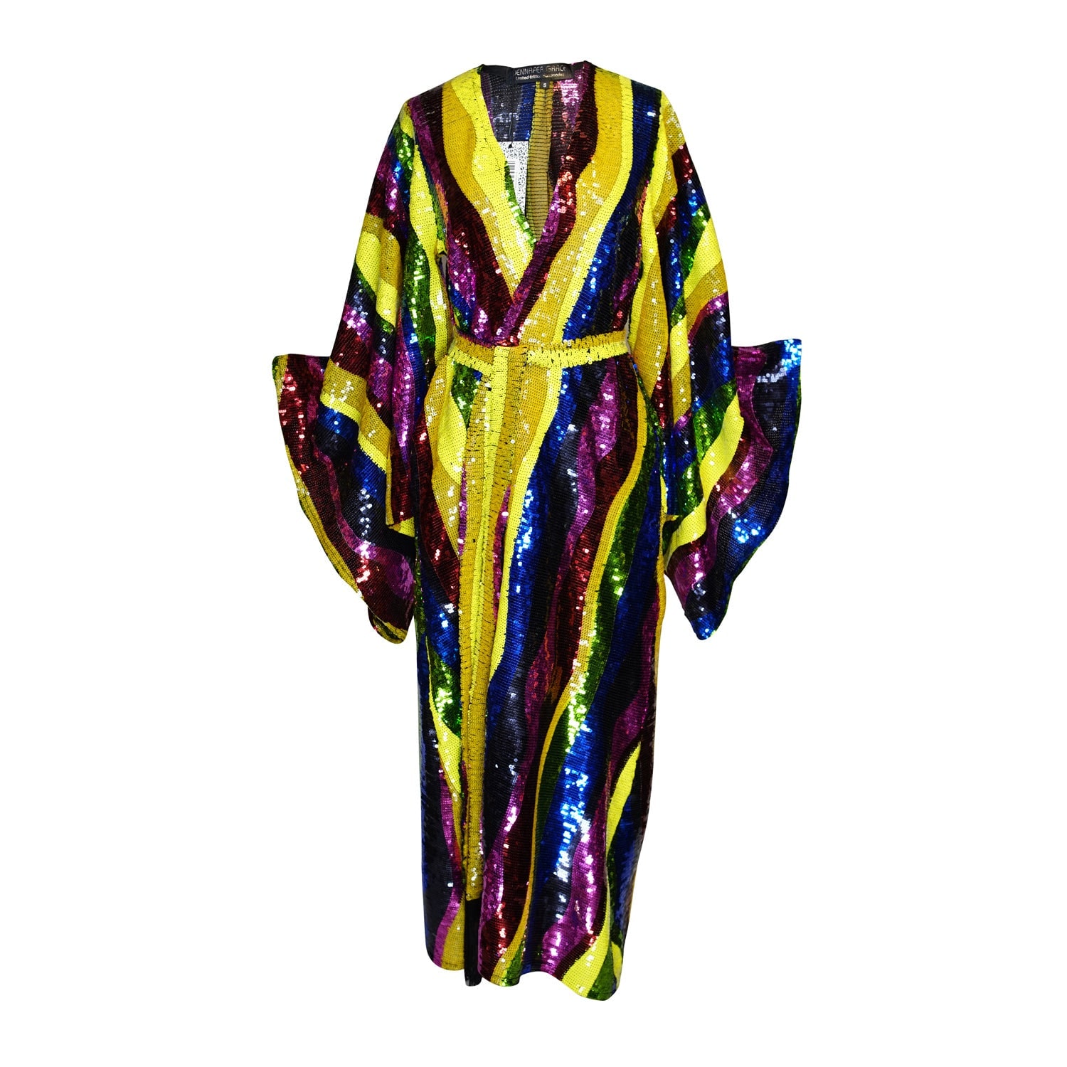 Women's Rainbow Road Sequin Kimono | Extra Large | Jennafer Grace