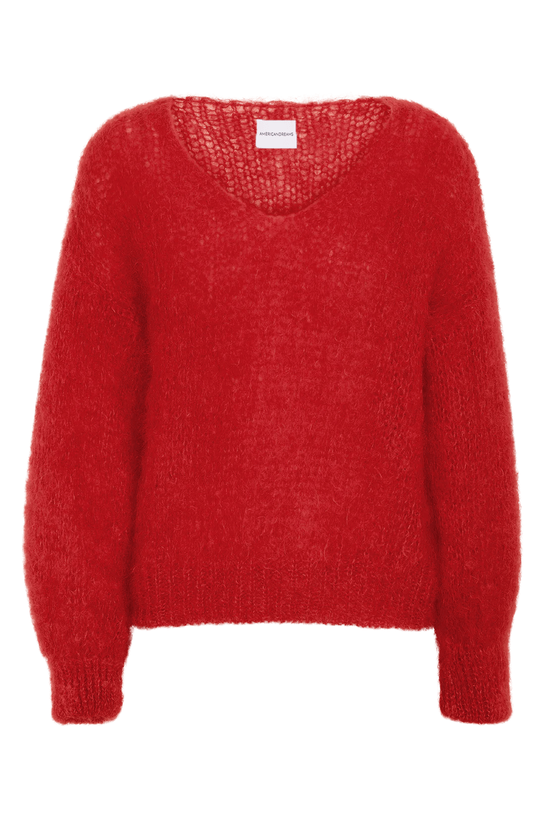 Americandreams Women's Milana Ls Mohair Knit Lipstick Red