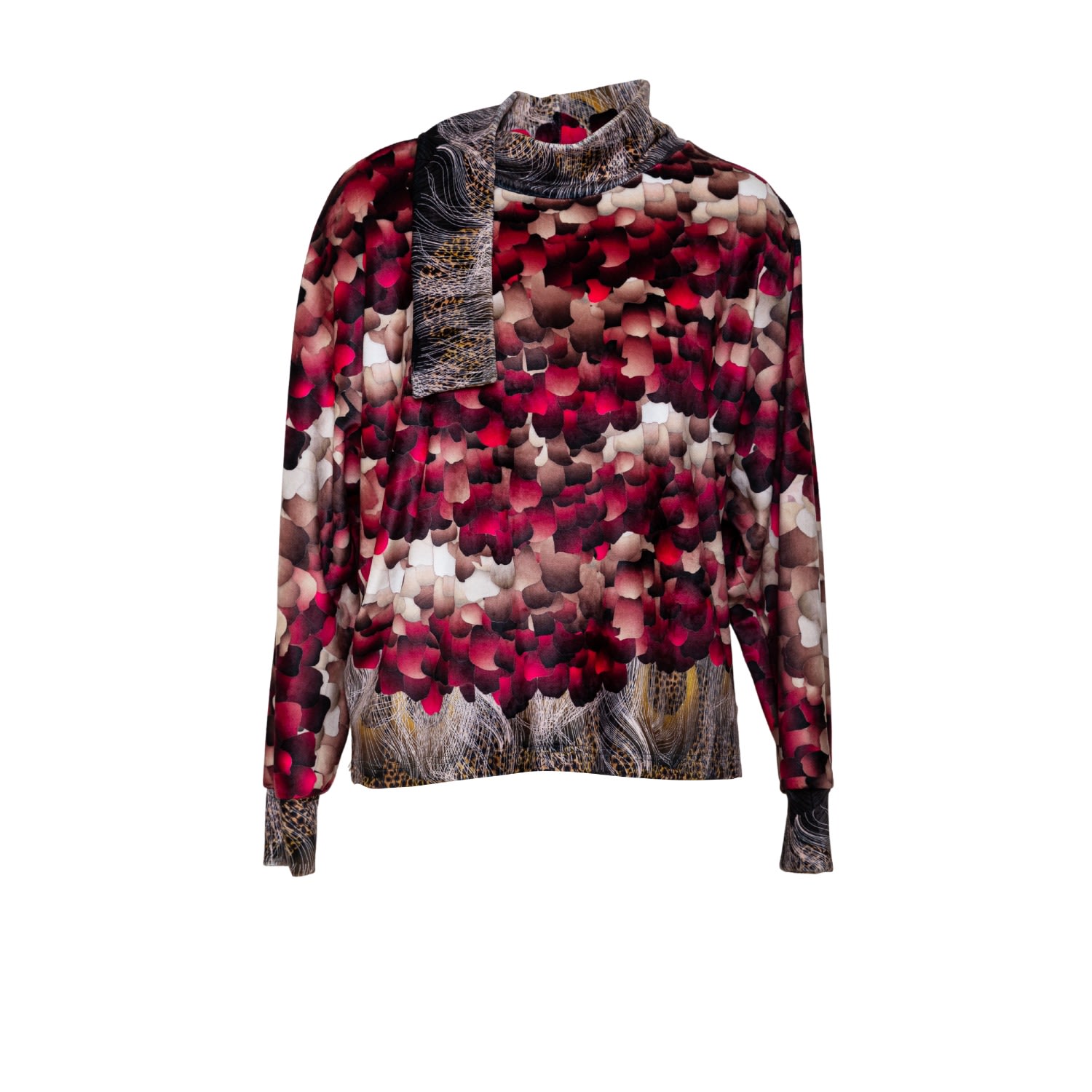 Artista Women's Feather Velvet Top