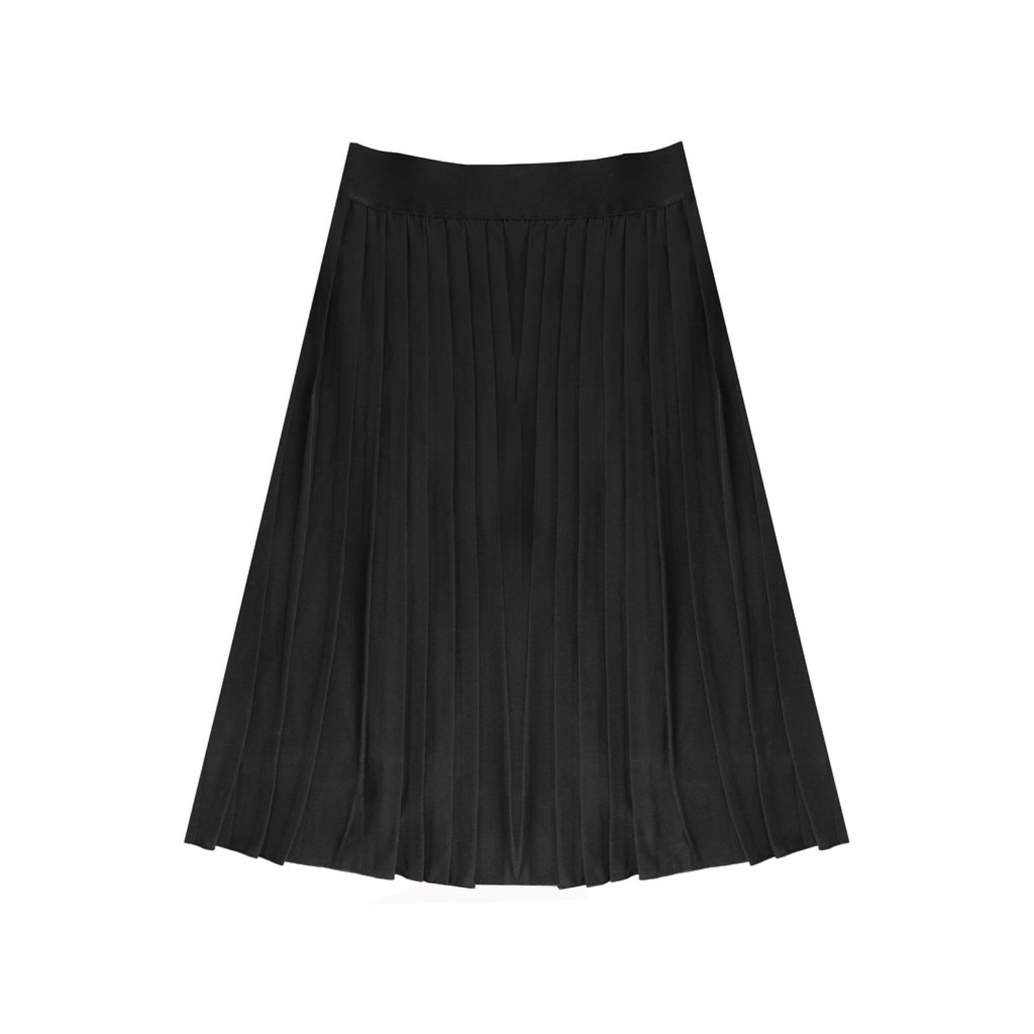Rave On Trend Women's Pleated Skirt New Classic In Black Petite In Black