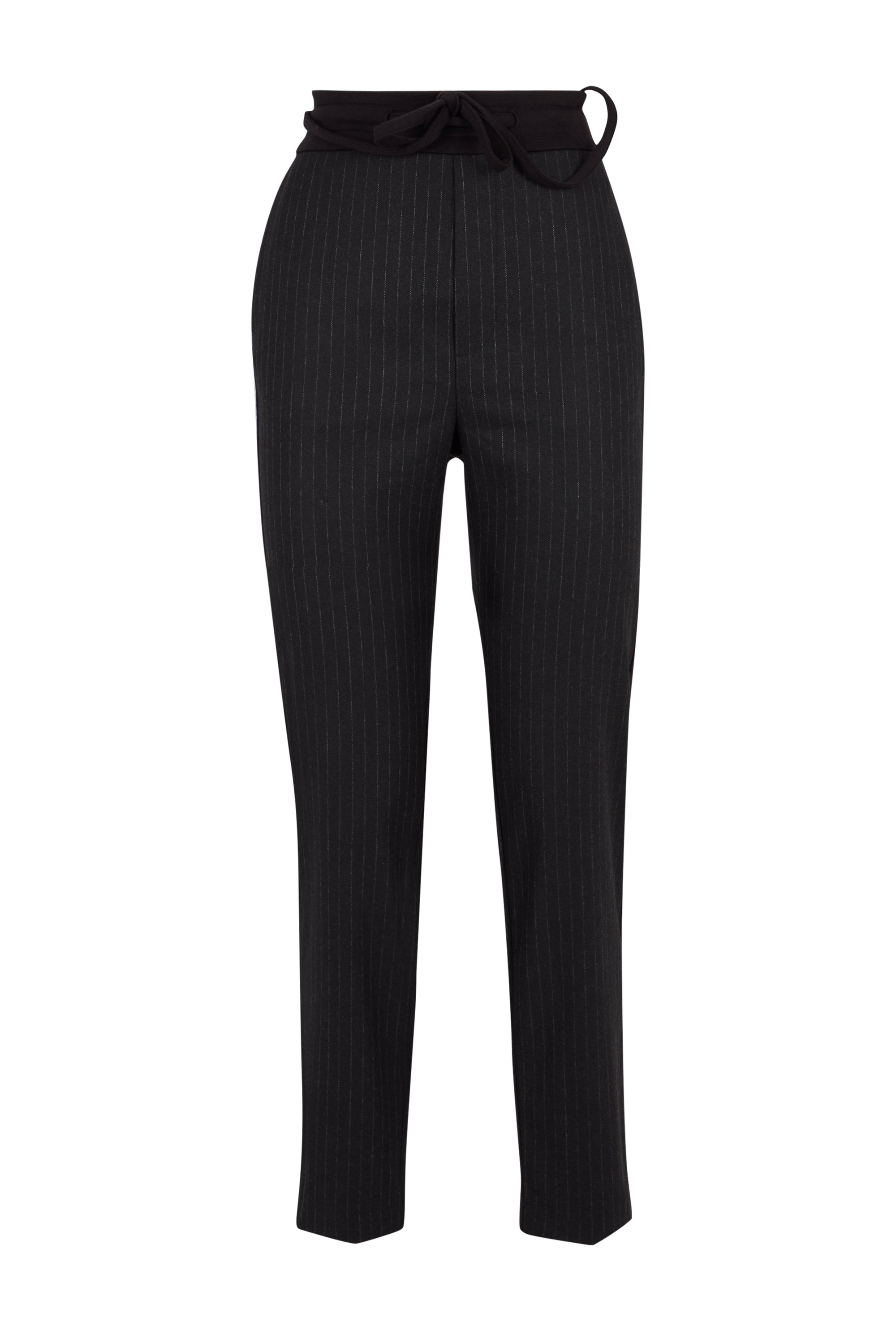 Women’s Grey Pinstripe Jersey Trousers XXXL James Lakeland