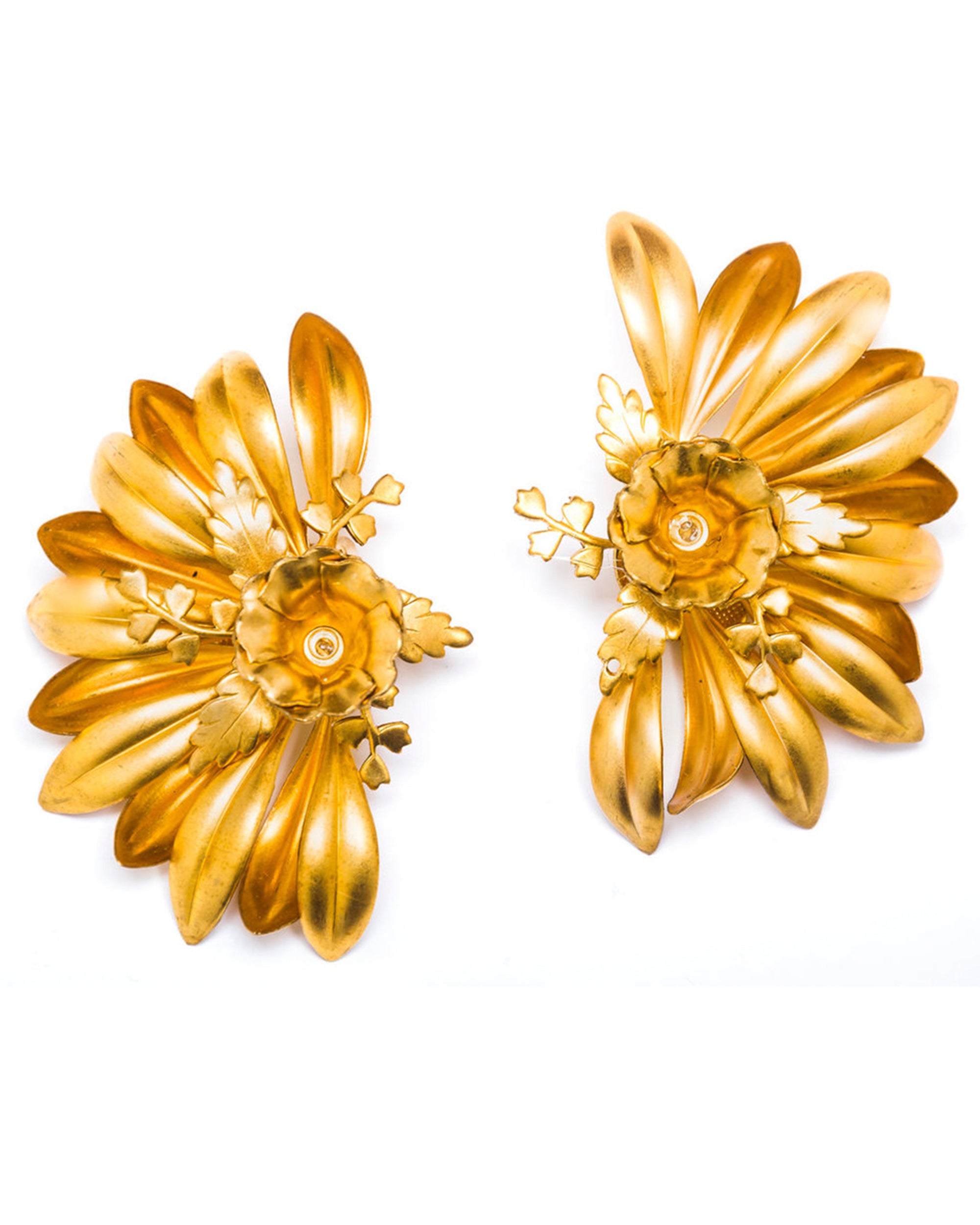 Pat’s Jewelry Women's Gold Delis Earrings In Orange