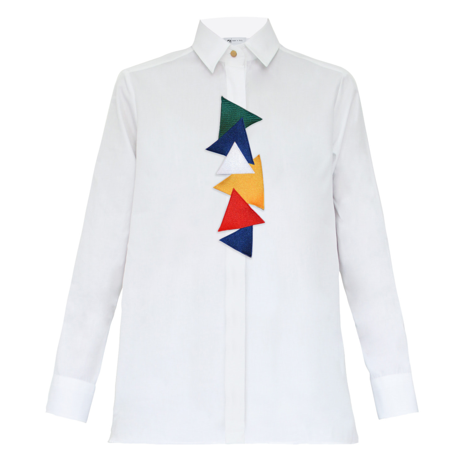 Women’s White Triangles Shirt Large My Pair of Jeans