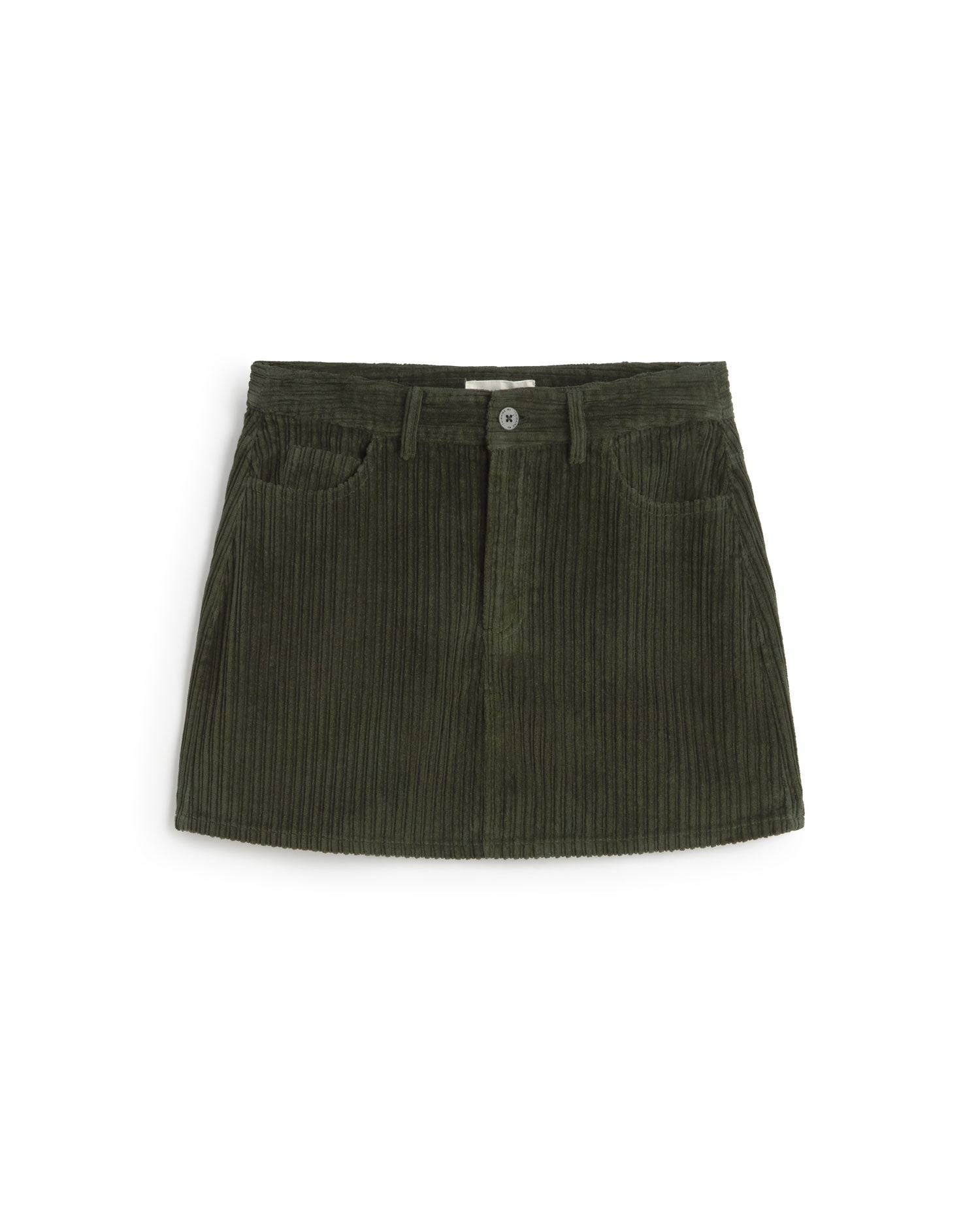 Thinking Mu Women's Green Corduroy Mini Kimmy Skirt In Green