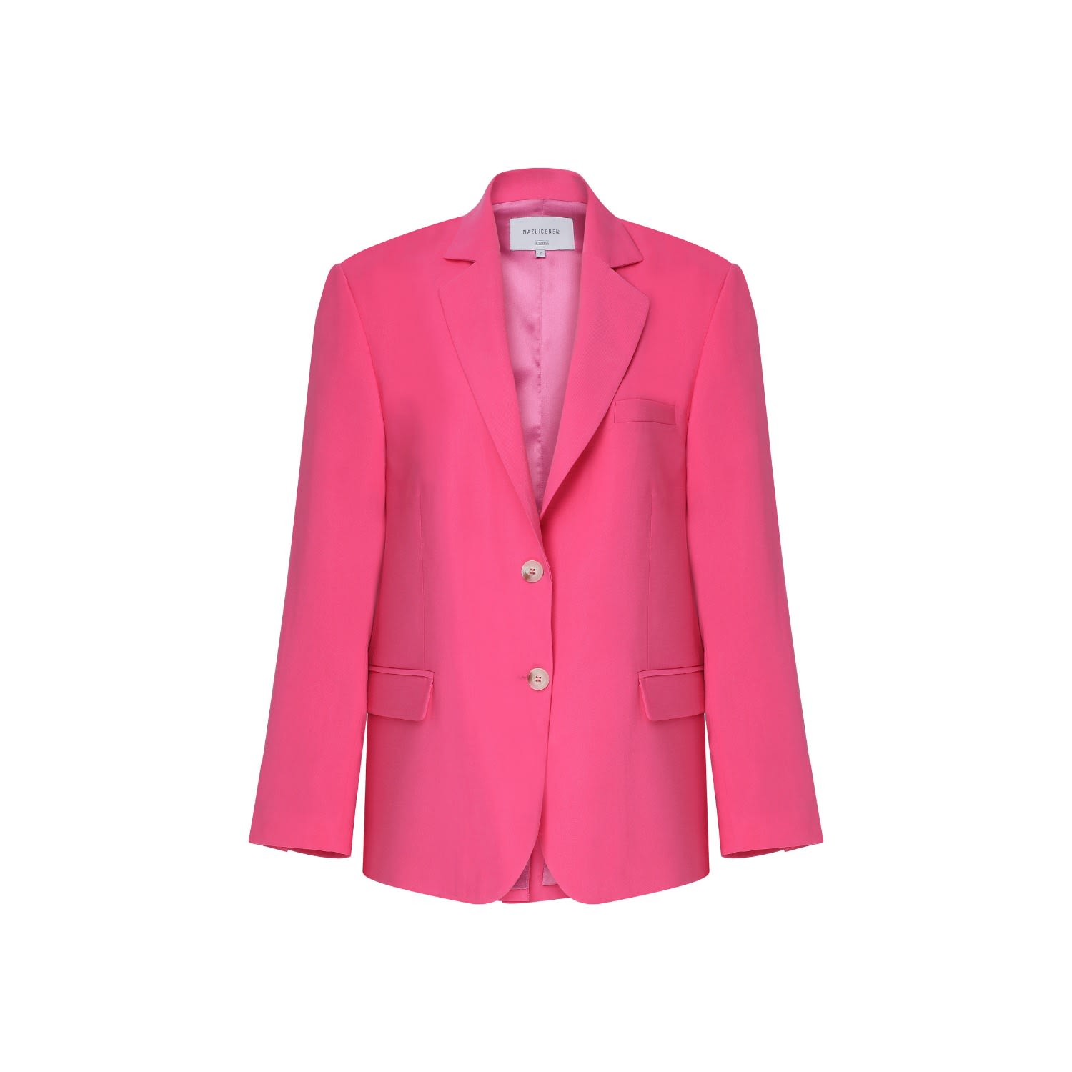 Nazli Ceren Women's Pink / Purple Boxy Oversized Jacket In Bubble Gum Pink In Pink/purple