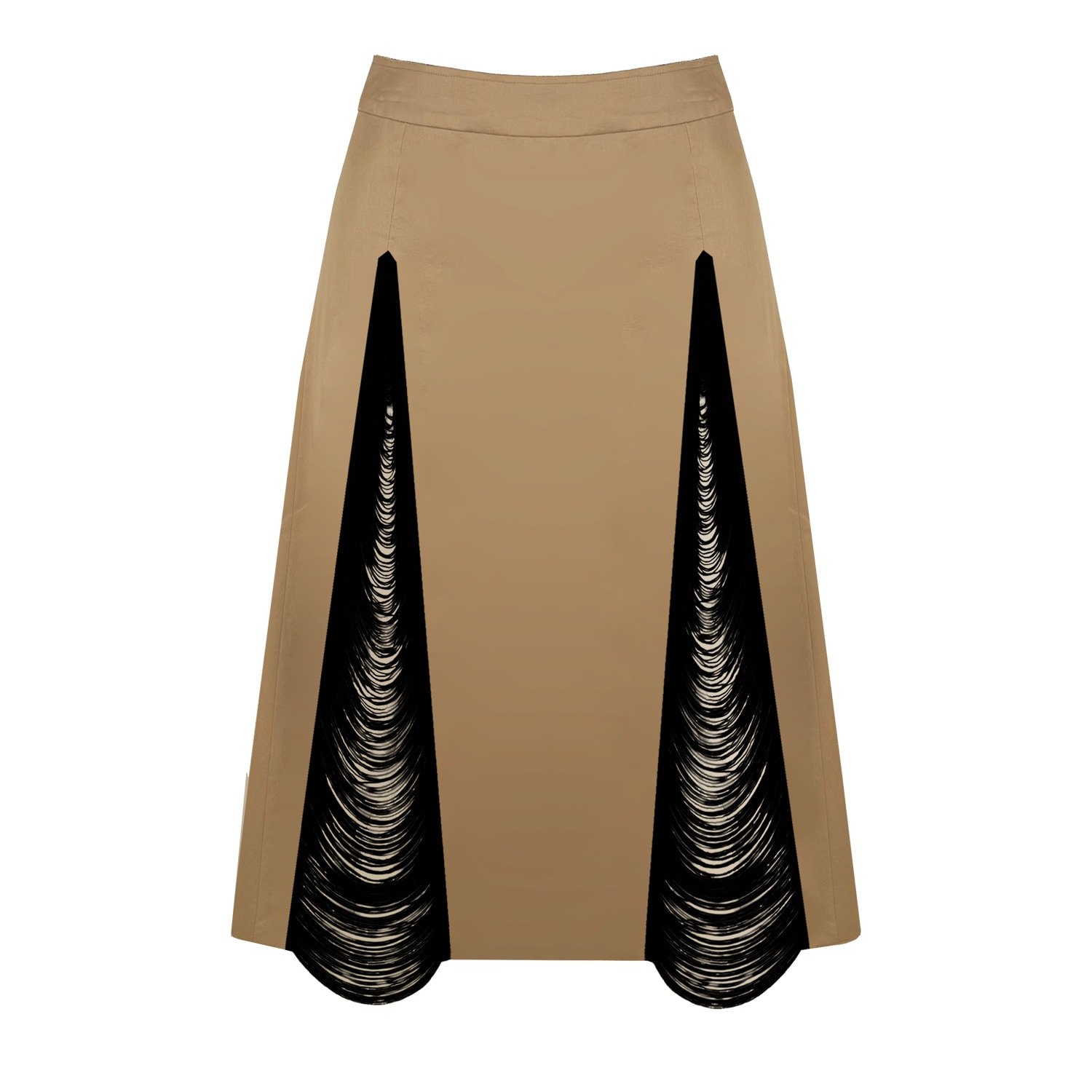 Contessa Mills Women's Neutrals Madeleine Skirt In Tan In Brown