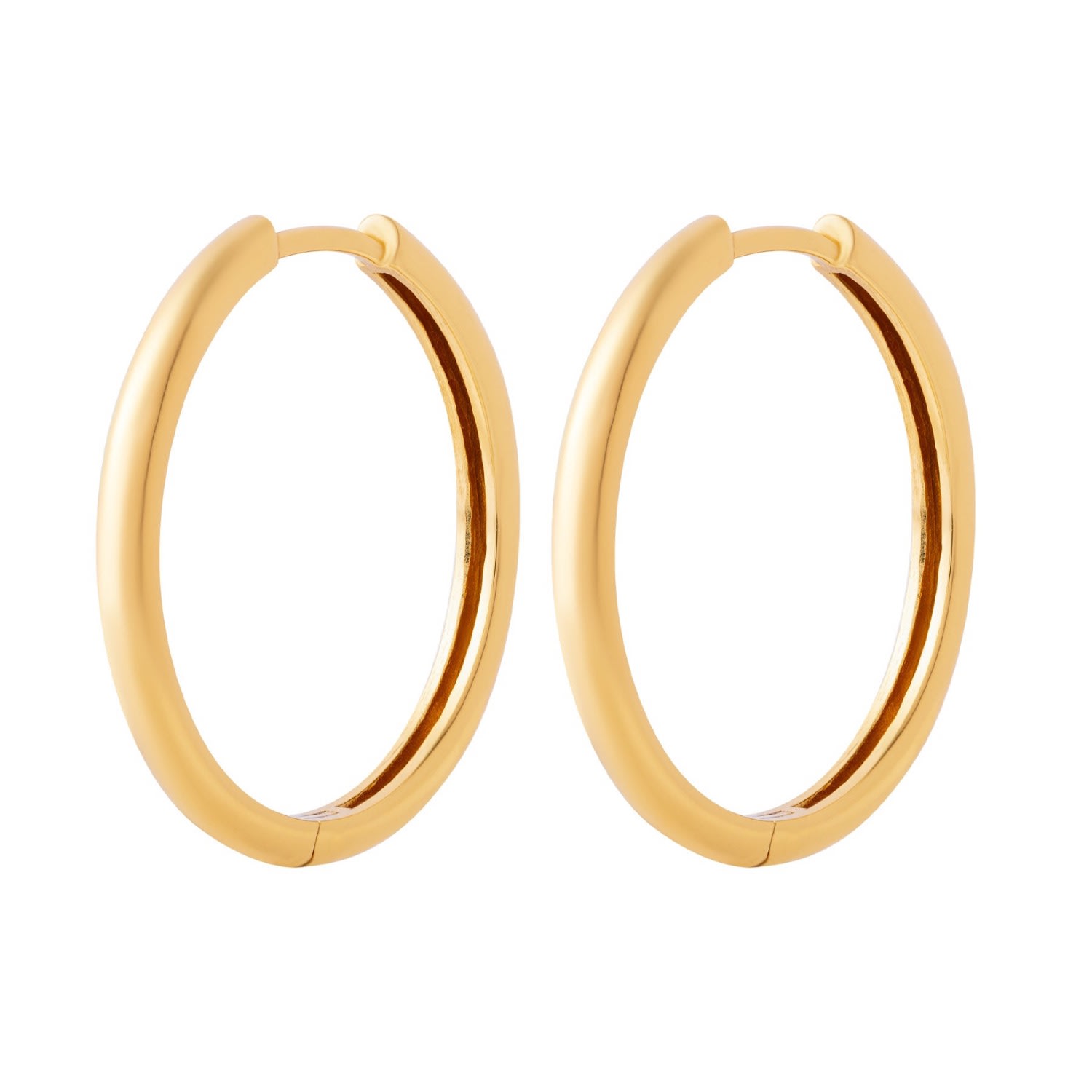 Women’s Midi Hoop Earrings Gold Cartilage Cartel