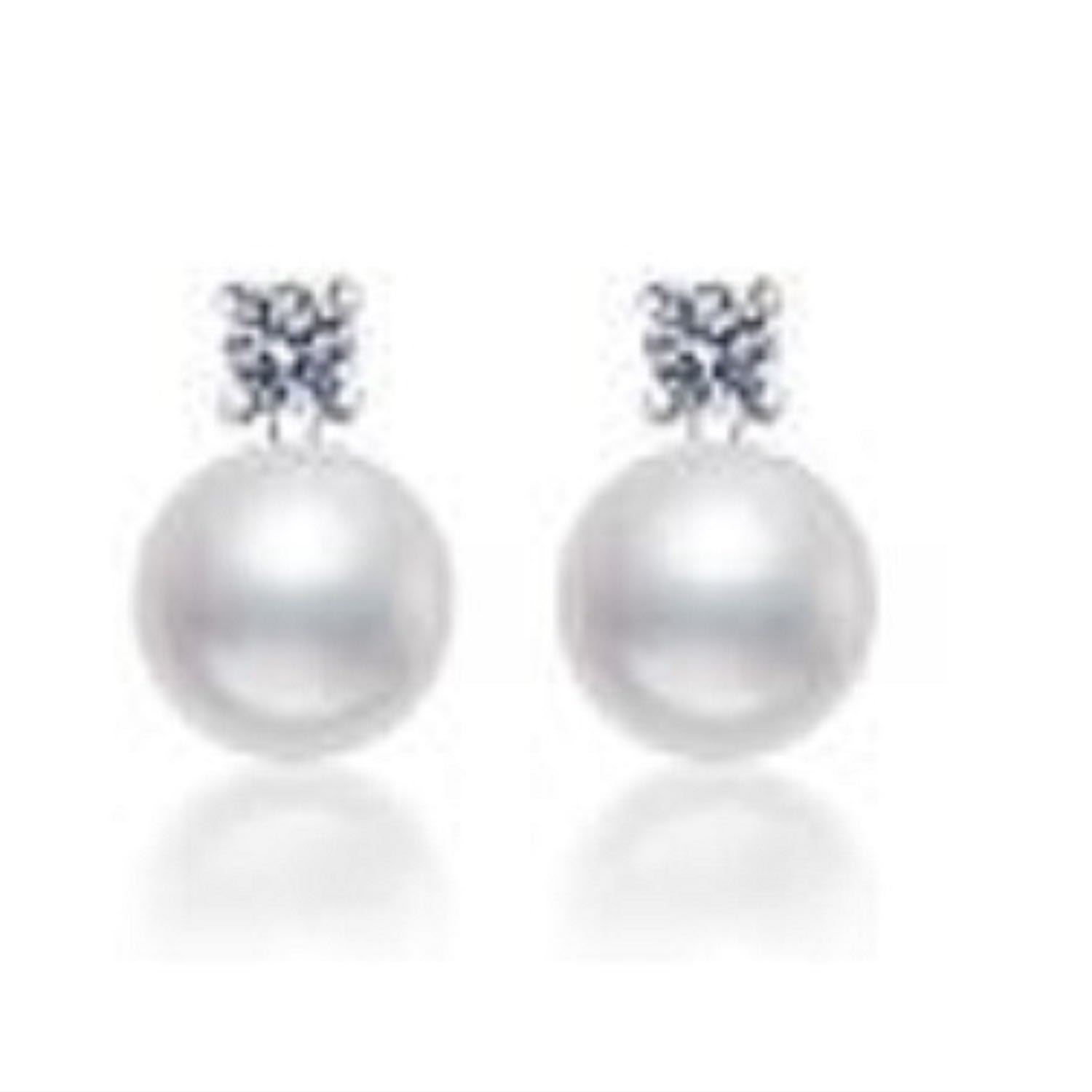 House Of Elliott Women's White Freshwater Pearl Earrings