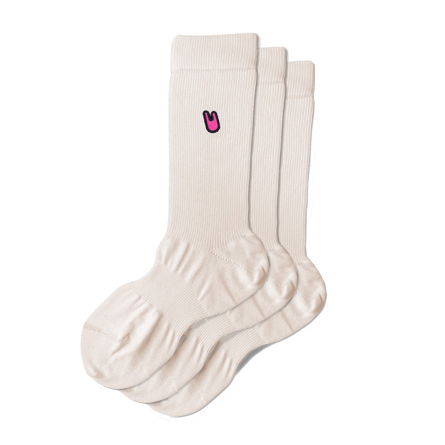 Unless Collective Women's The Zilch Socks - Three Pack - W - Off-white In White