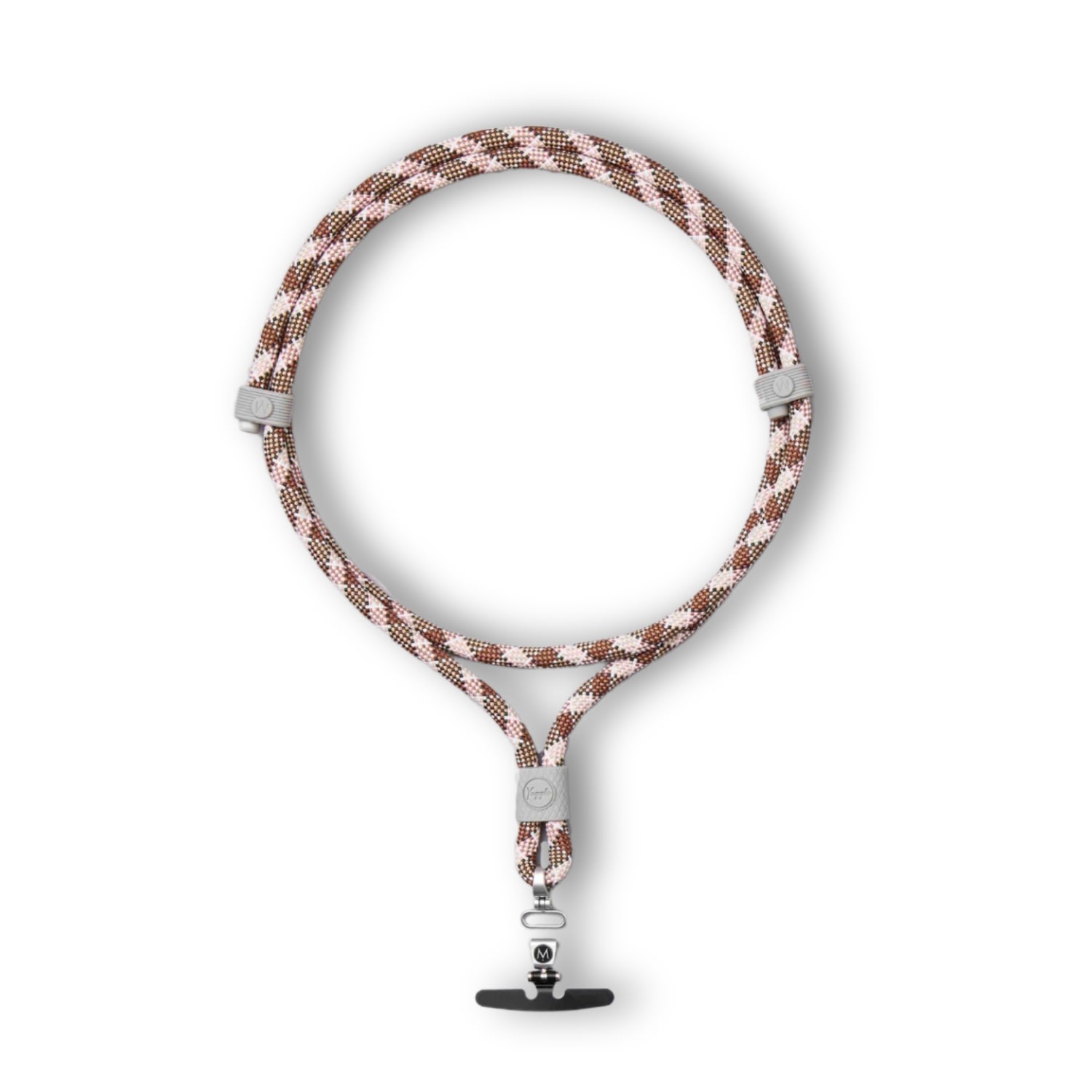 M.craftsman Yoggle Click Crossbody Phone Strap - The Mccartney - Brown Red In Red