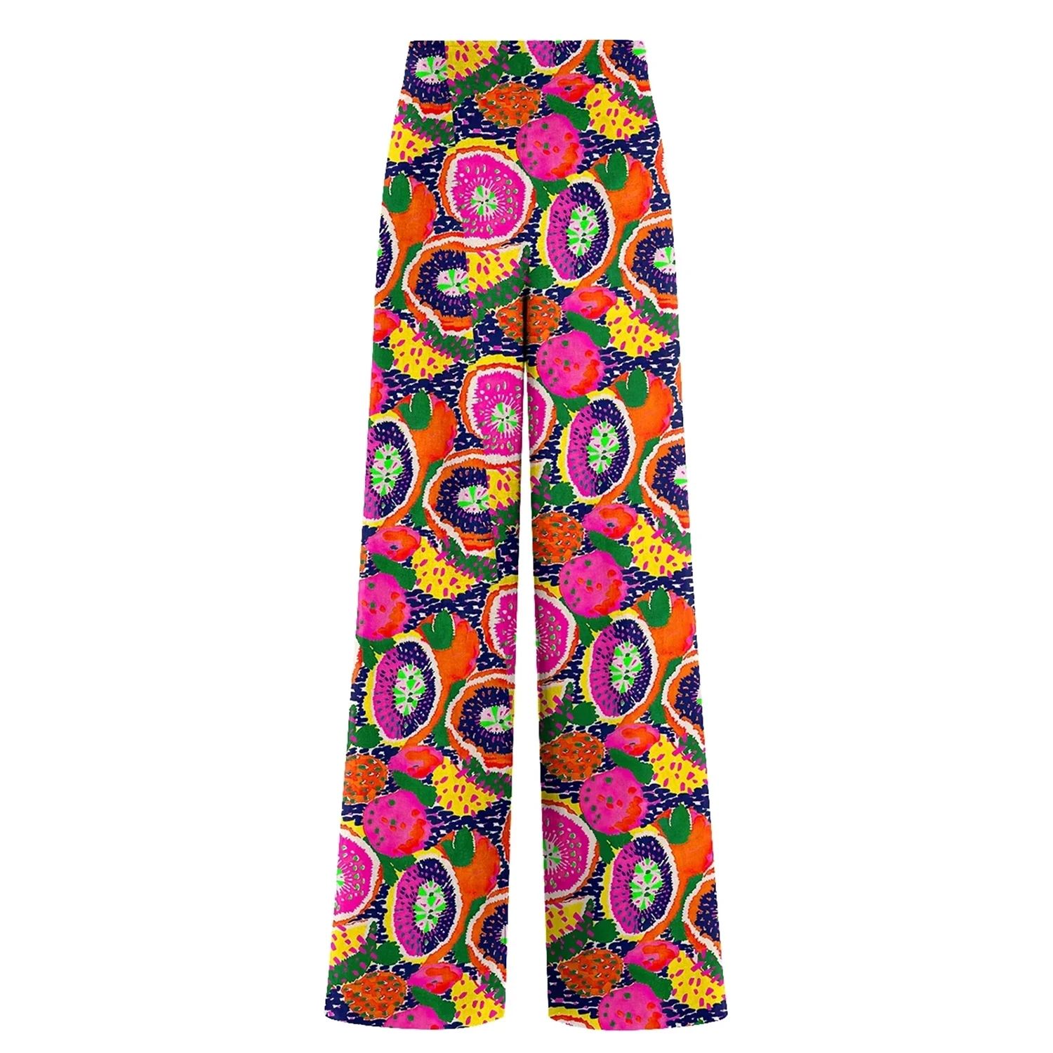 Aloha From Deer Women's Colorful Fruits Long Loose Pants
