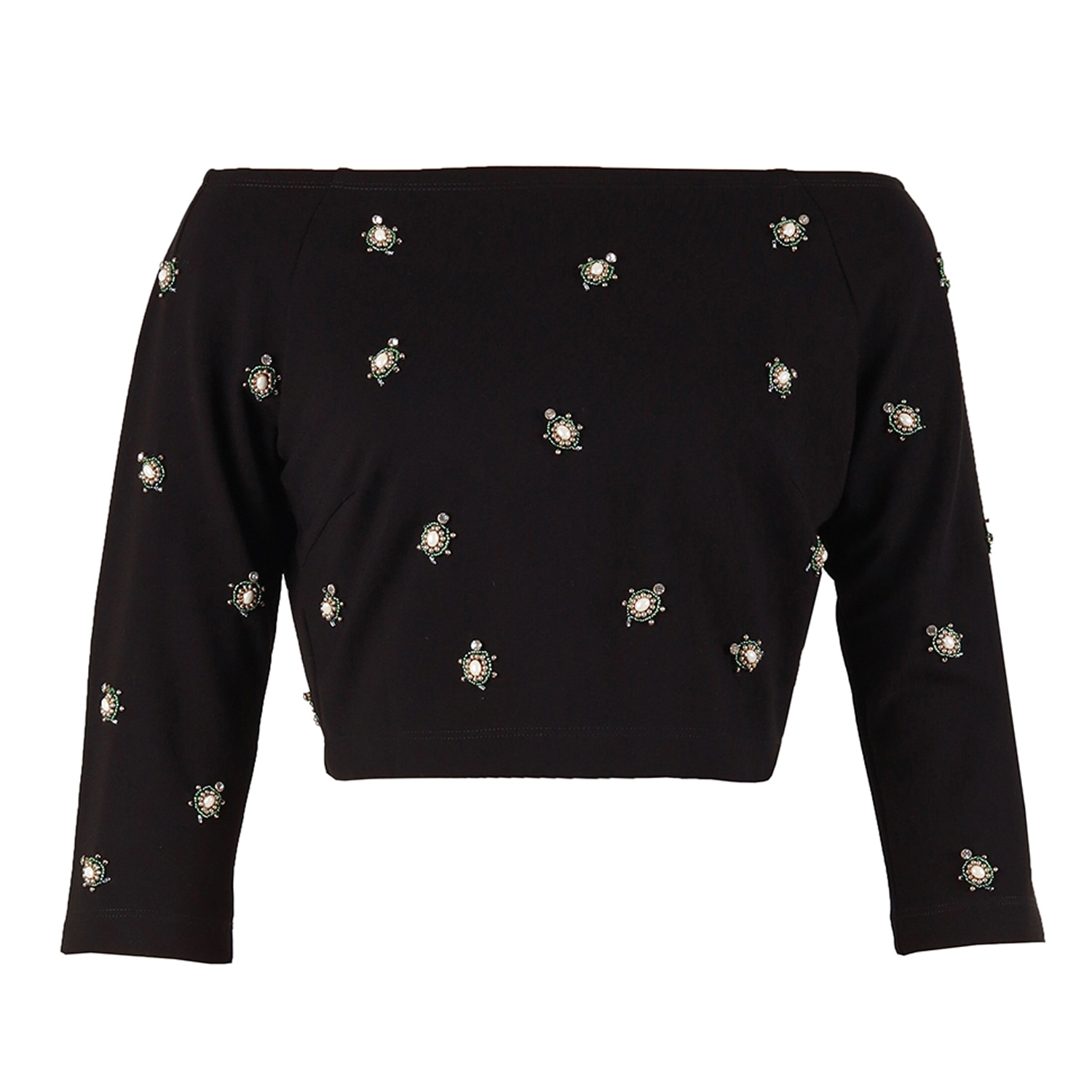 Emma Wallace Women's Black Turtle Top In Black