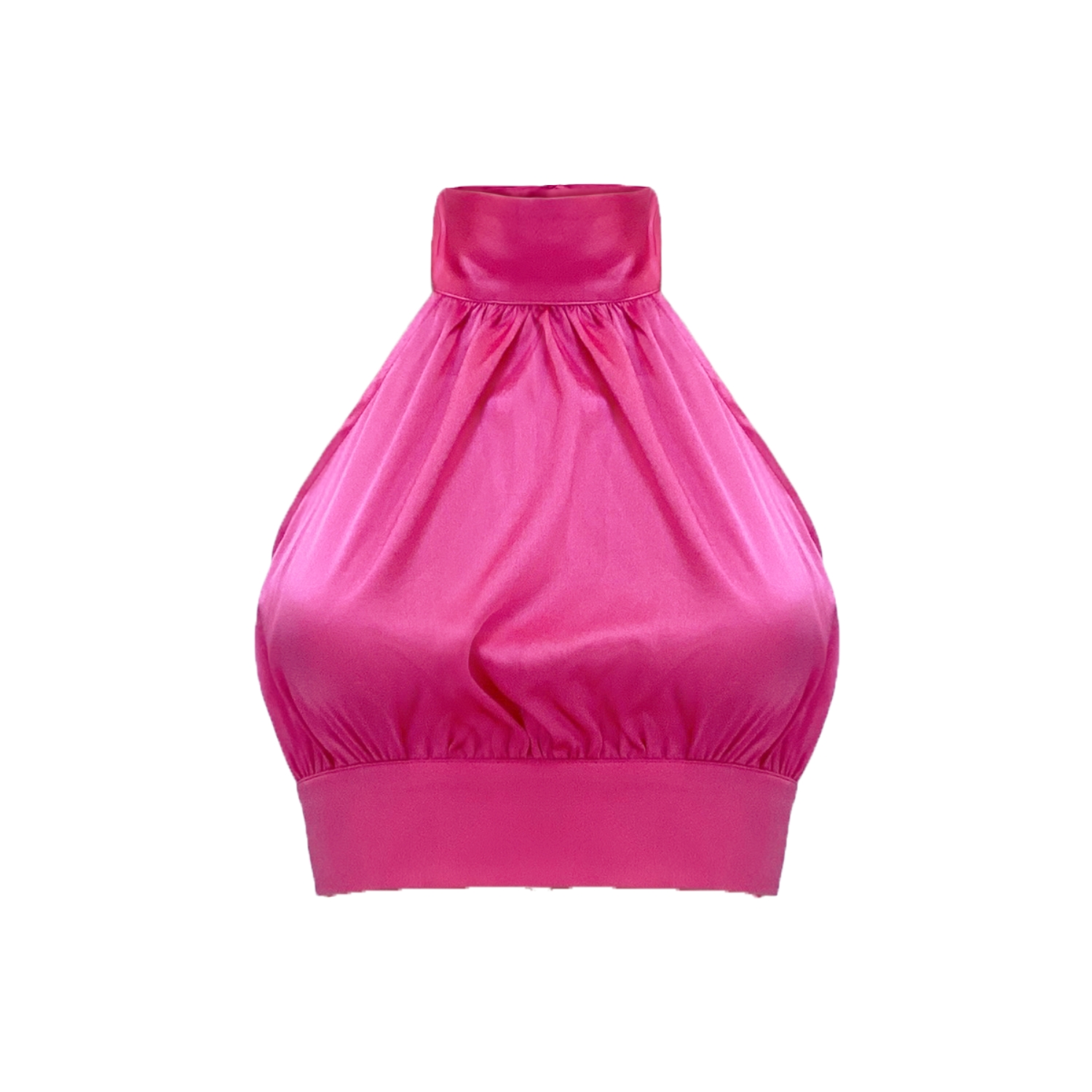 Eloise Halter Crop Top - Hot Pink | OW Collection | Wolf