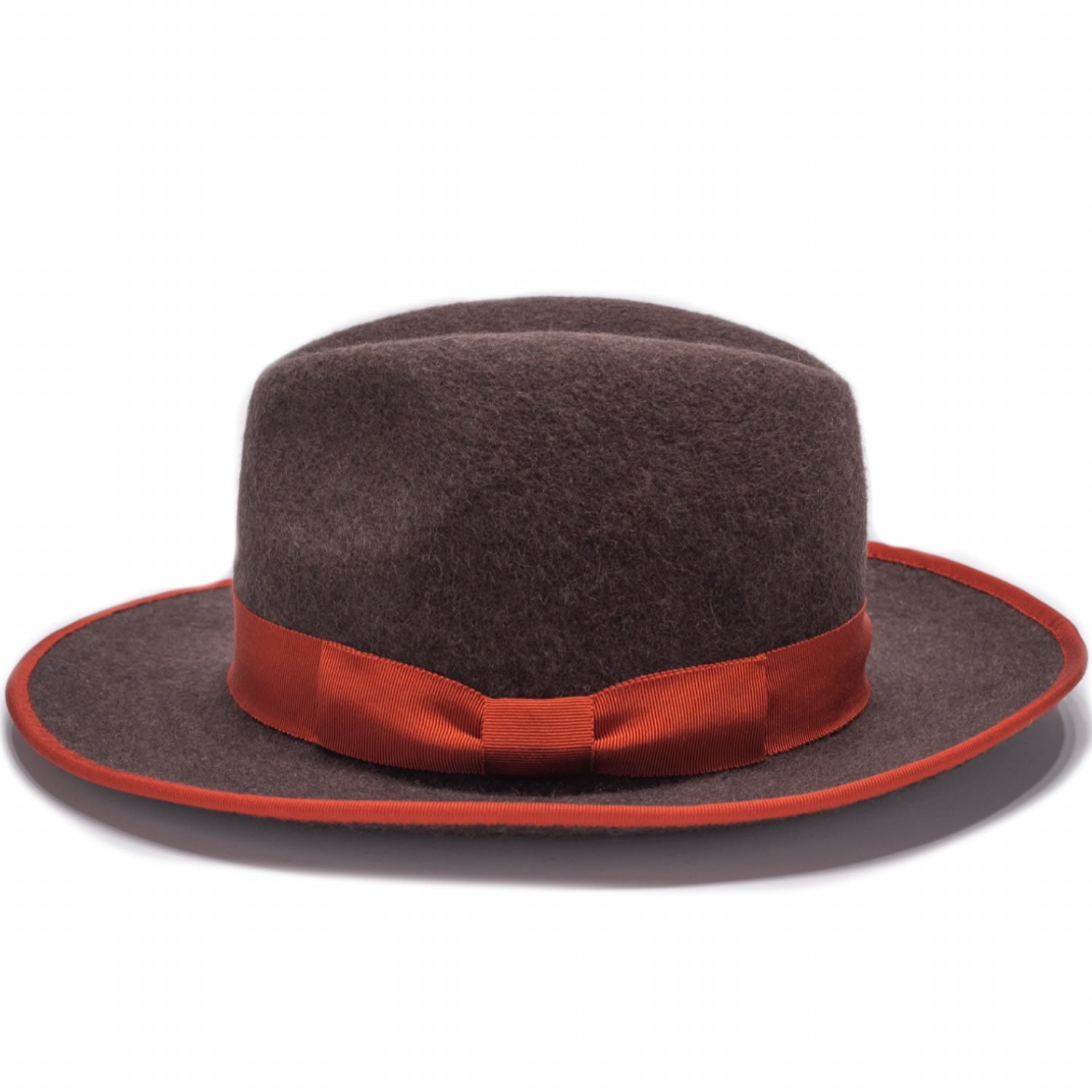 Women’s Brown Dusko Trim Wool Felt Fedora - Chocolate 61Cm Anthony Peto