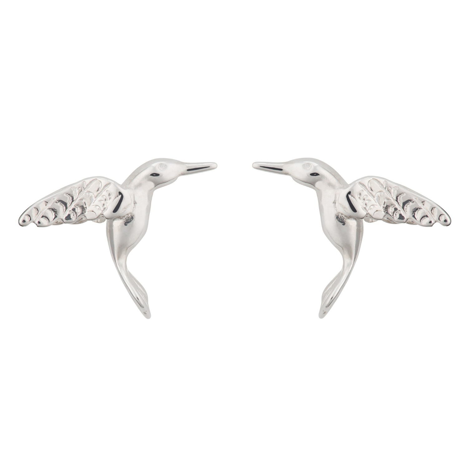 Women’s Sterling Silver Hummingbird Stud Earrings Lily Charmed