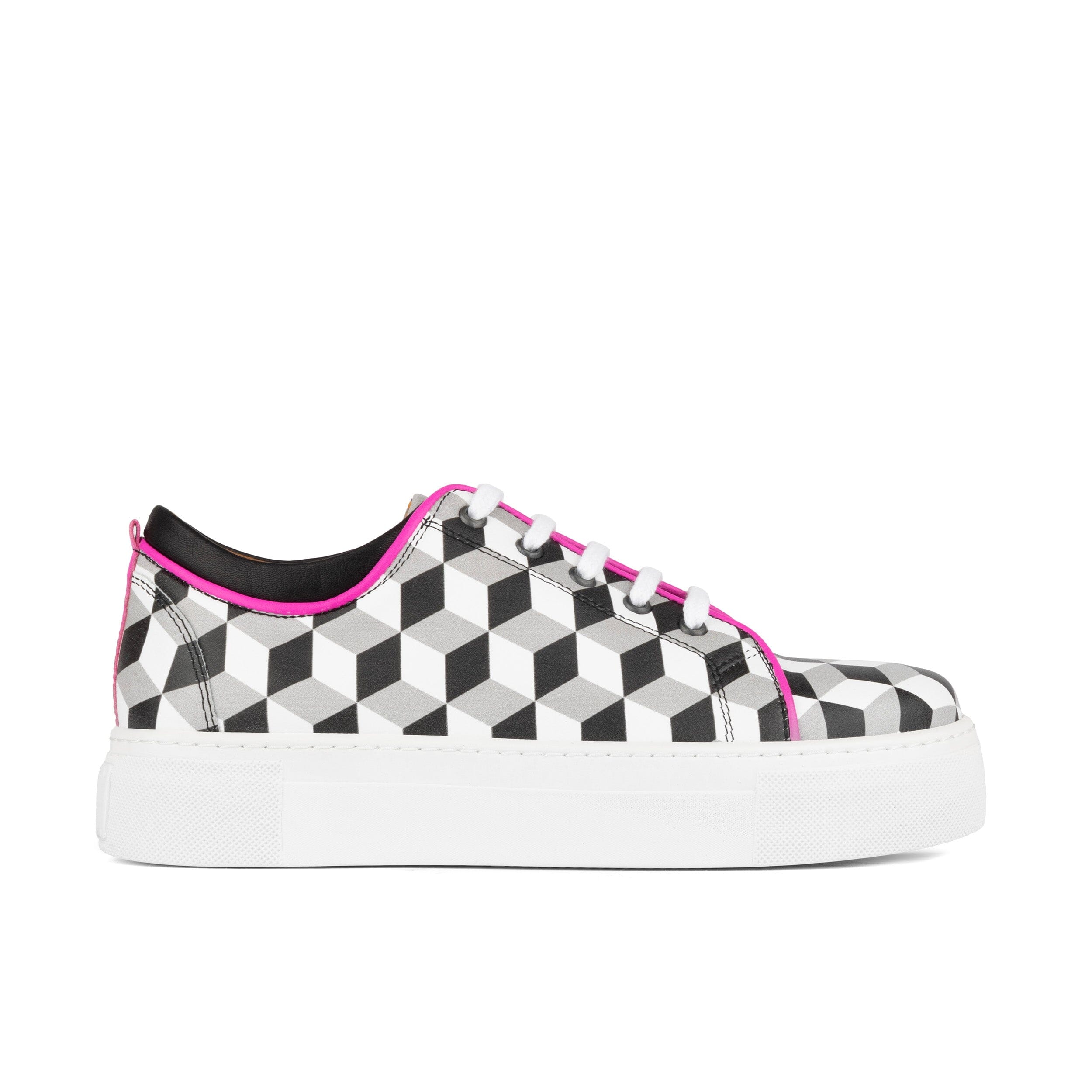 Embassy London Usa Women's Black / White Camila - Black & White Cubics In Black/white
