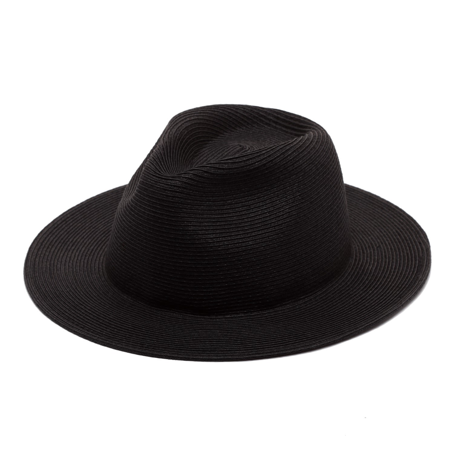 Women’s Black Japanese Style Fedora Hat Medium Justine Hats