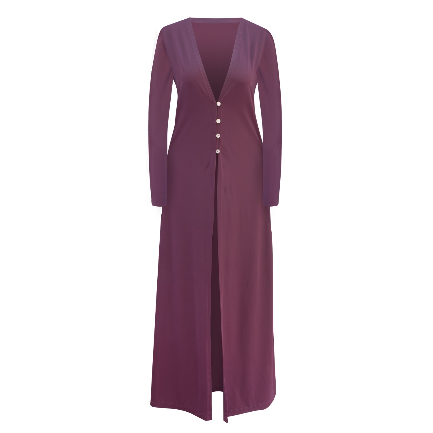 Daughters Of The Sun Swim Women's Pink / Purple Arizona Plum Long Sleeved Maxi Robe Dress In Pink/purple