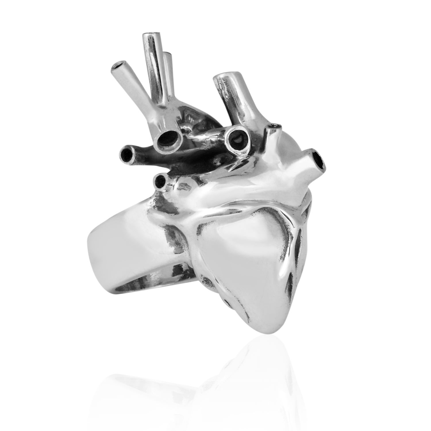 Women’s Heart Ring Silver Strange Fruit