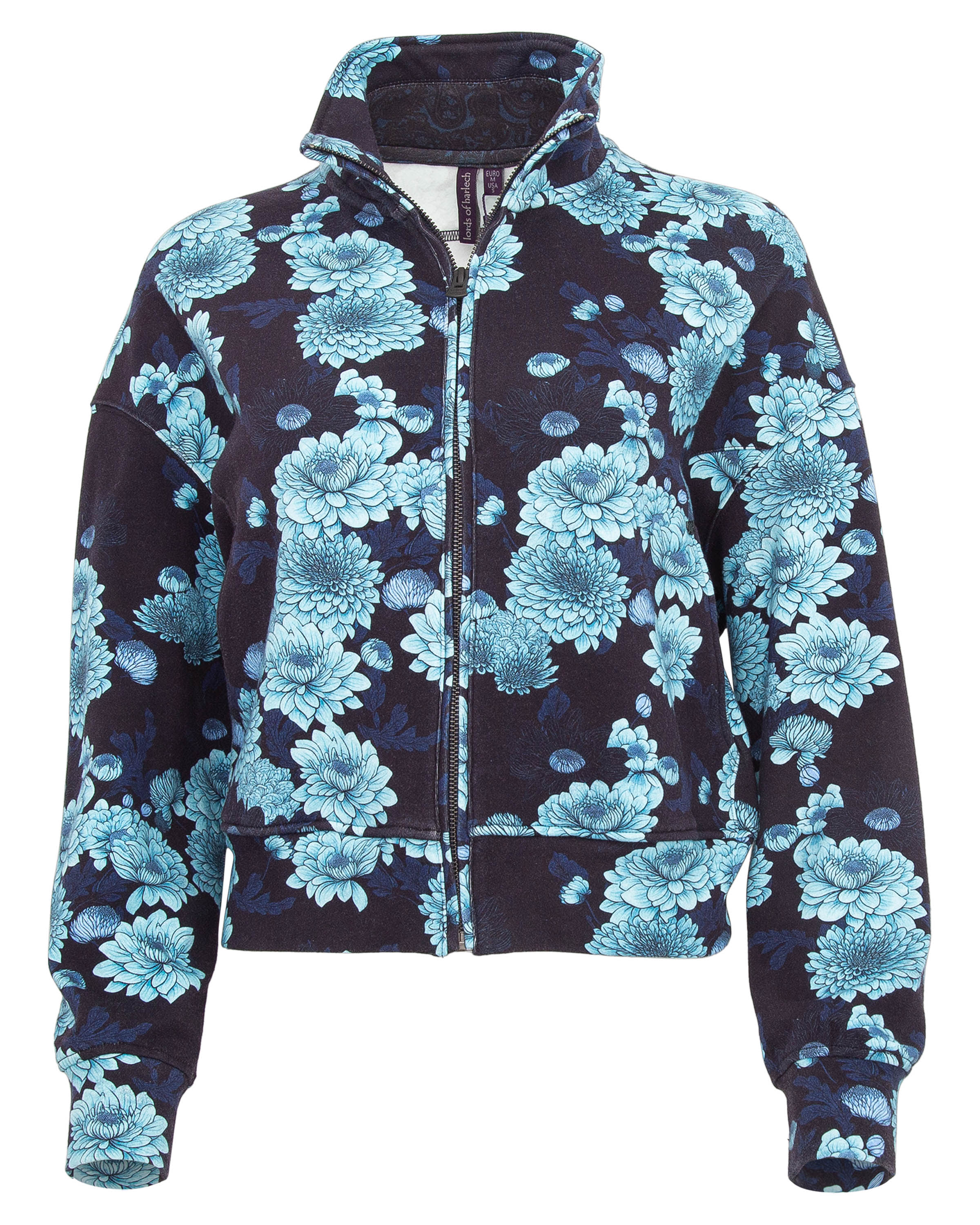 Women's Blue June Serious Floral Jacket - Navy | Medium | Lords of Harlech