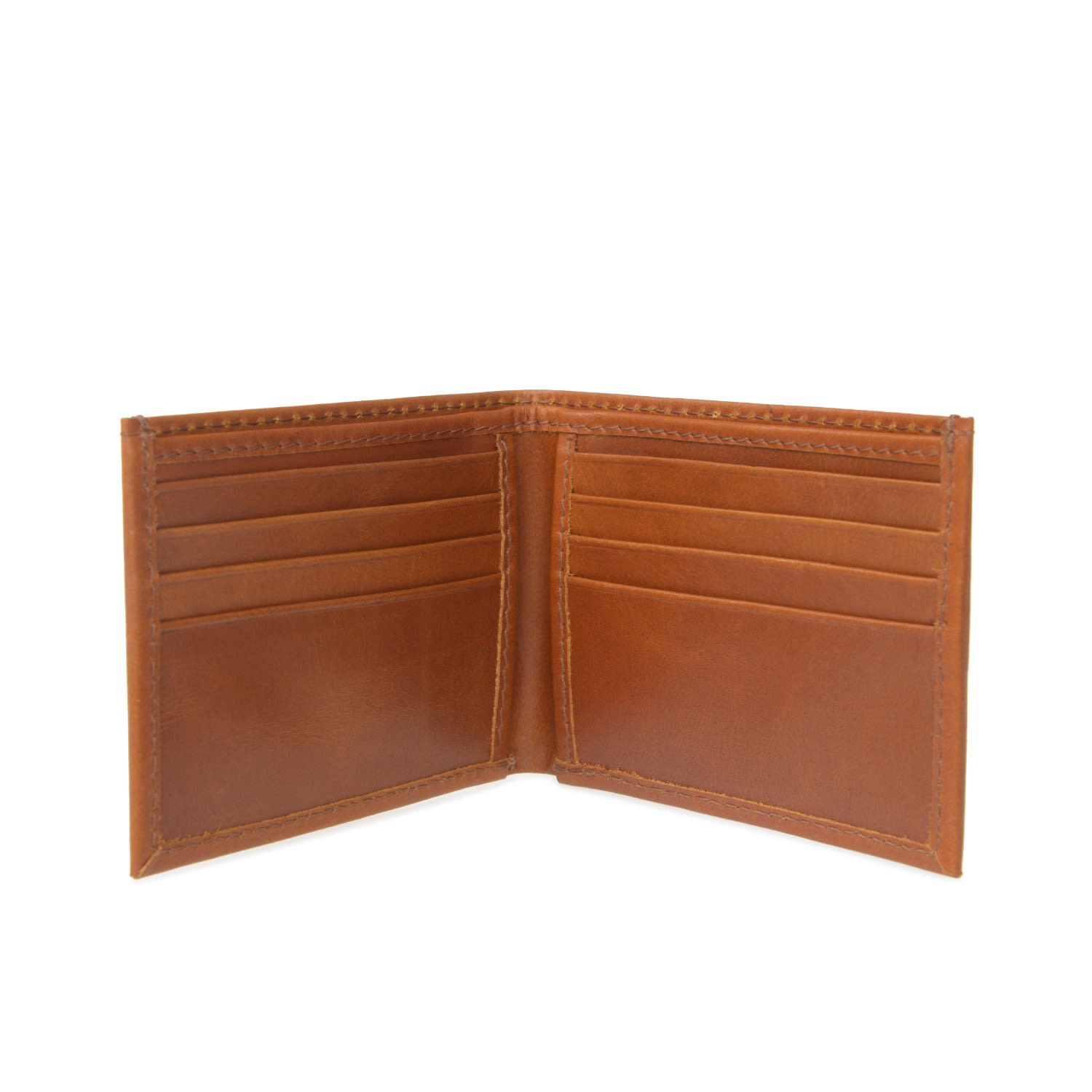 Men’s Brown Classic Tan Leather Card Wallet Vida Vida