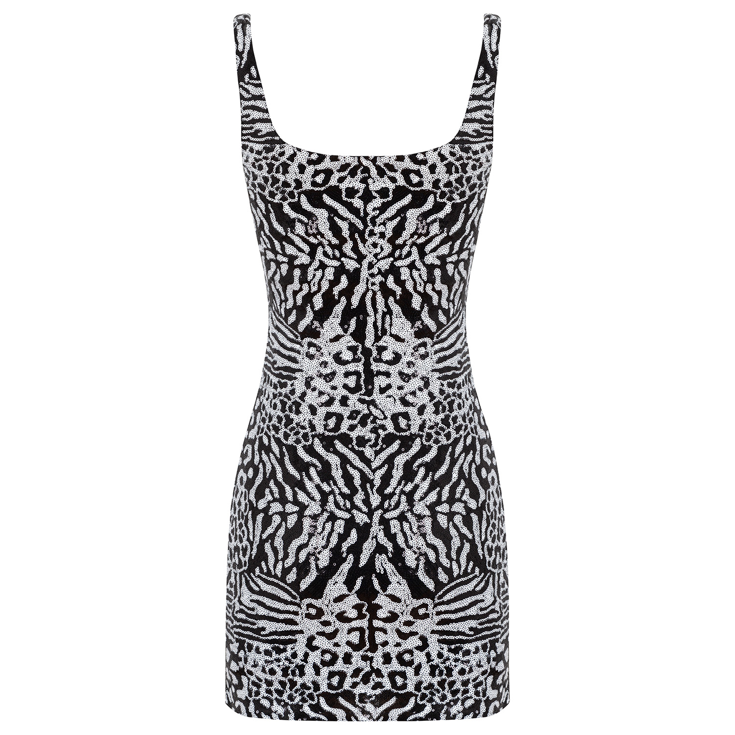The Molc Women's Black / White Ophelia Dress In Multi