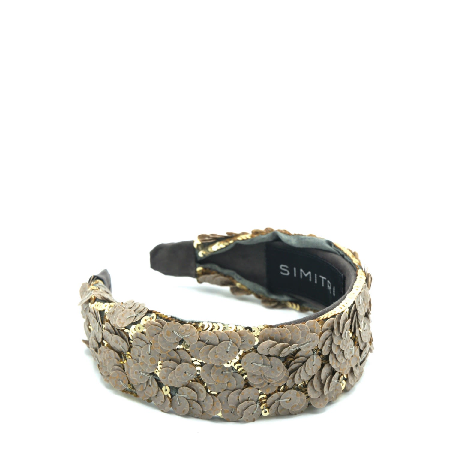 Women's Gold / Grey Grey Kitsch Headband | Simitri