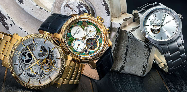 Heritor Automatic Designer Collection Wolf Badger