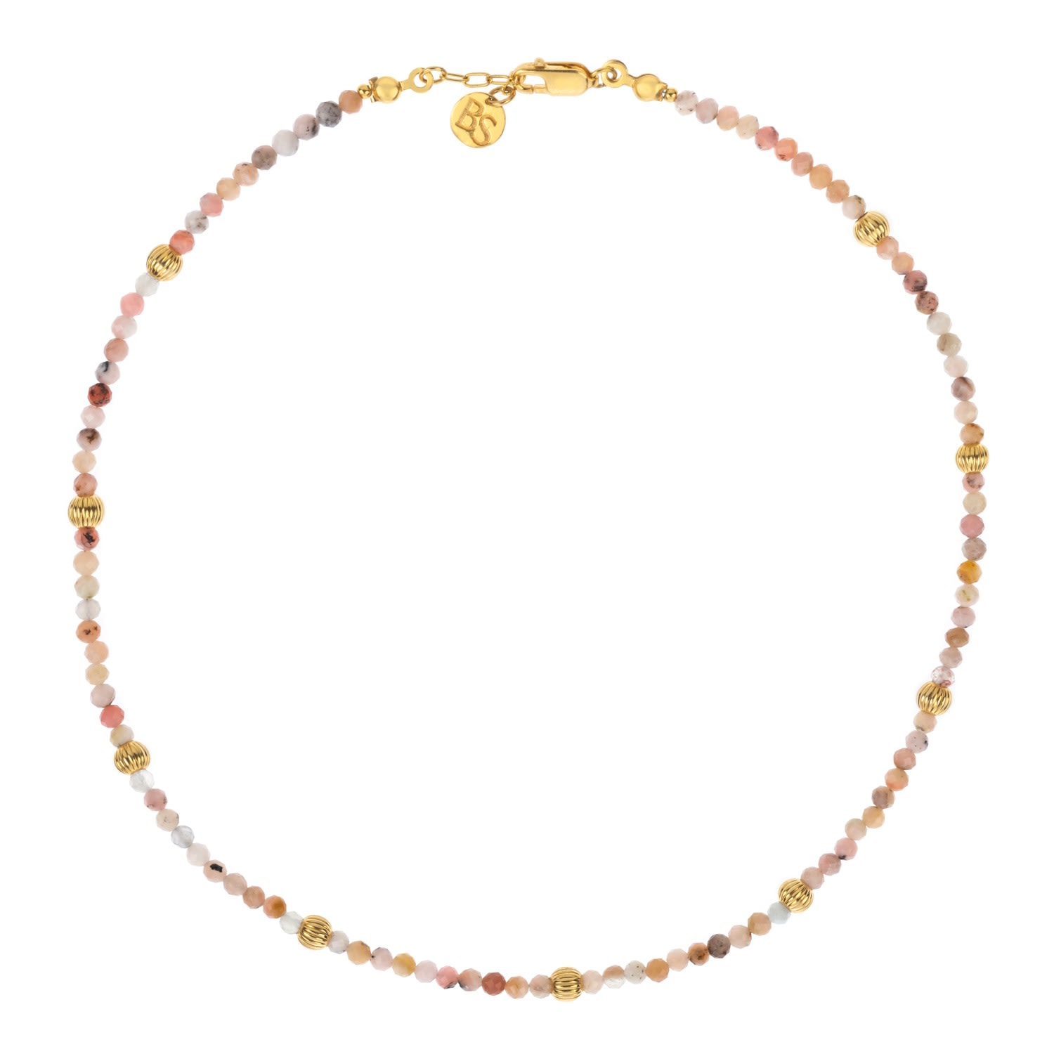 Women’s Pink / Purple Pare Pink Opal Silver Necklace Bonjouk Studio