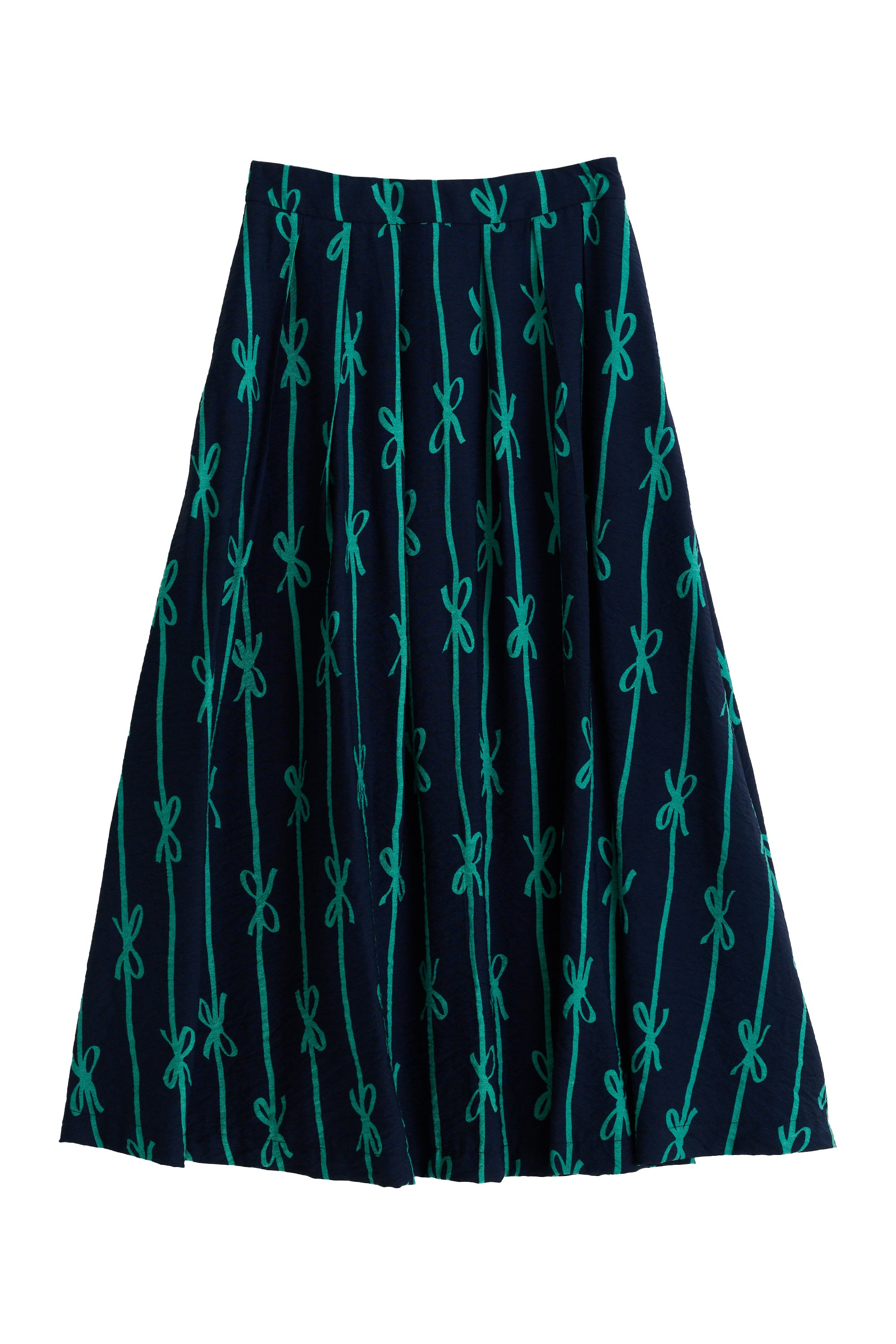 Louche Women's Lizea Tie Up Midi Skirt - Navy In Blue