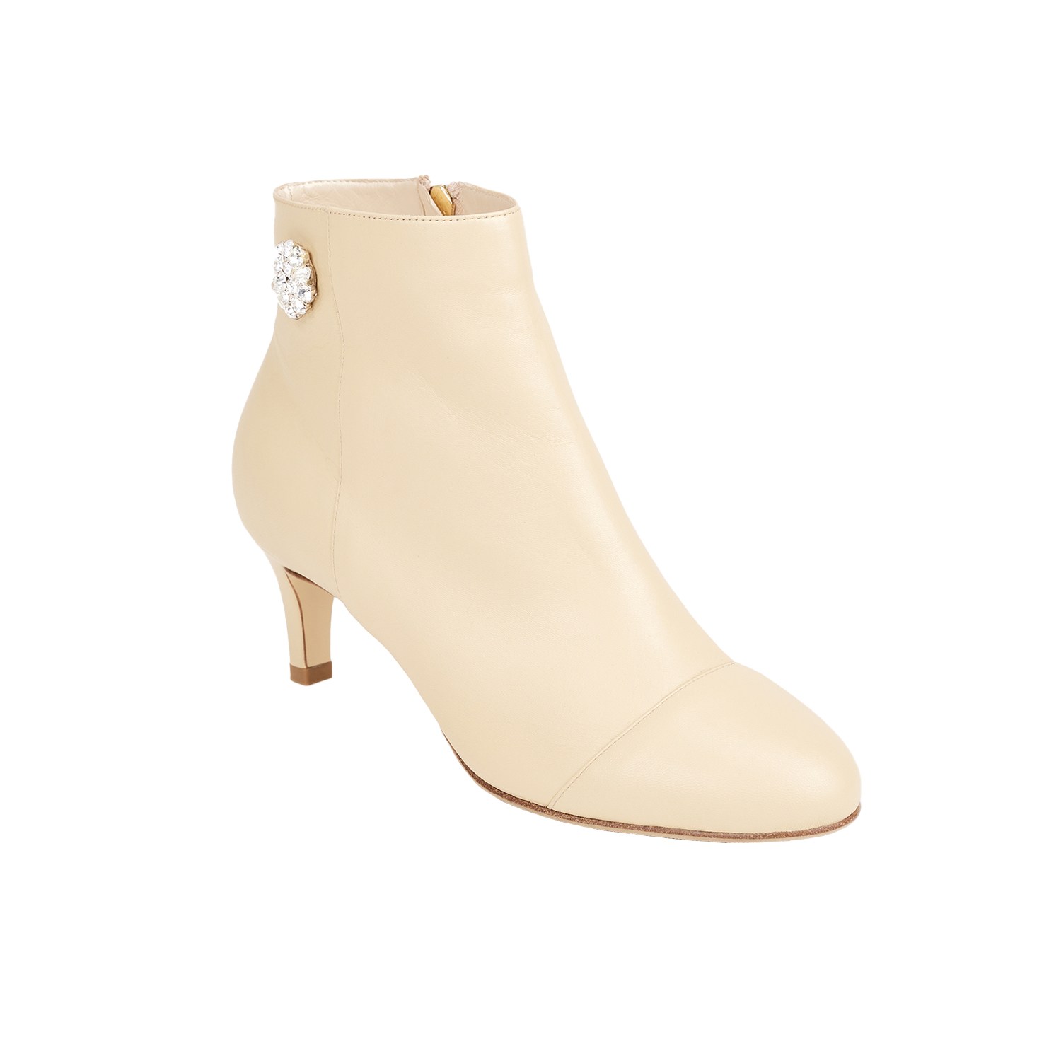 Moon D'elle Women's Neutrals Eclisse Ankle Boots In Sandy Costa In Neutral