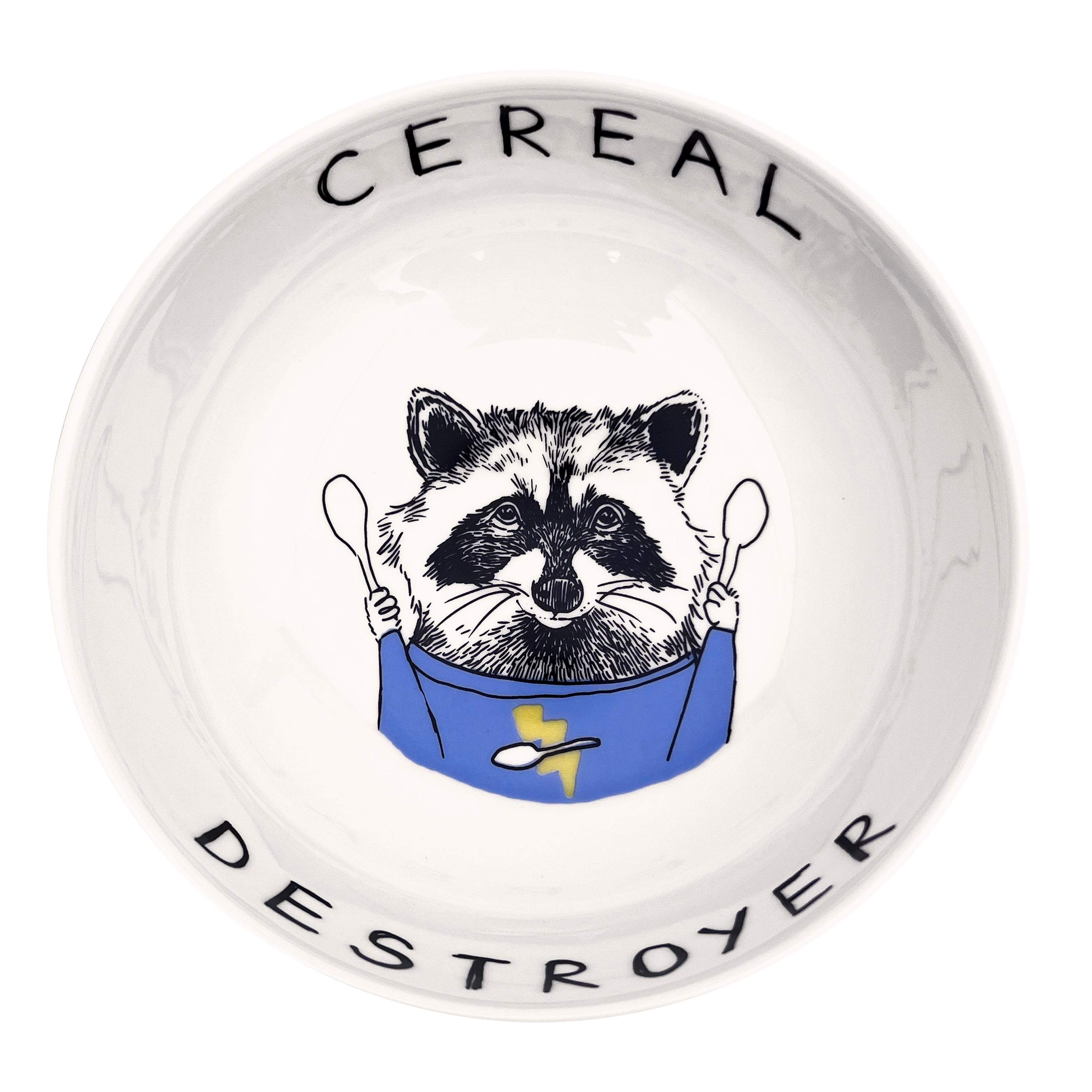 Jimbobart Cereal Destroyer Raccoon Bowl
