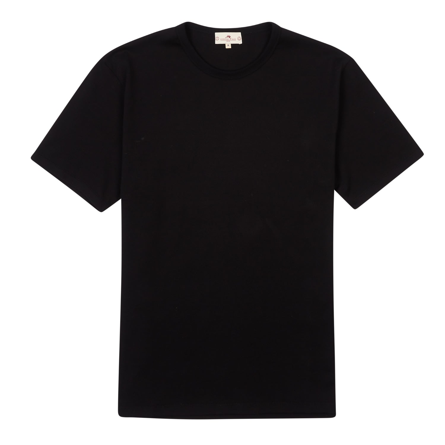 Men’s Regular T-Shirt - Black Medium Burrows & Hare