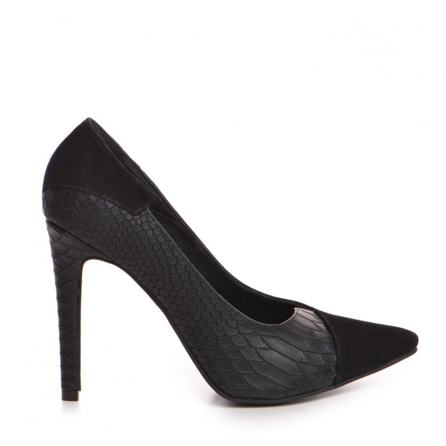 The 5th Element Women's Black Selma Print & Suede Stiletto Pumps In Black