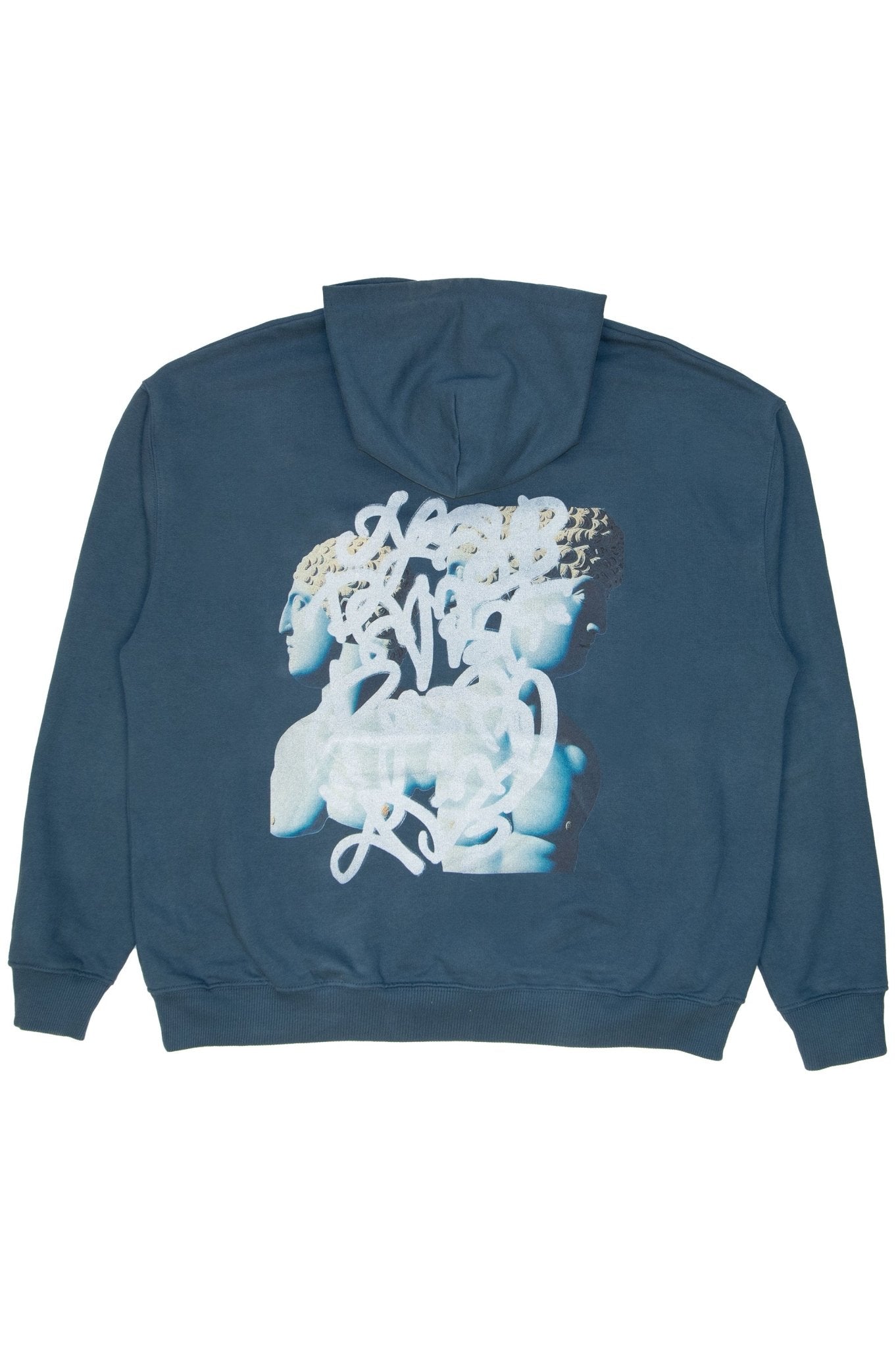 Mysimplicated Women's Green / White Cotton Hoodie In Green With Graffiti Print W In Green/white