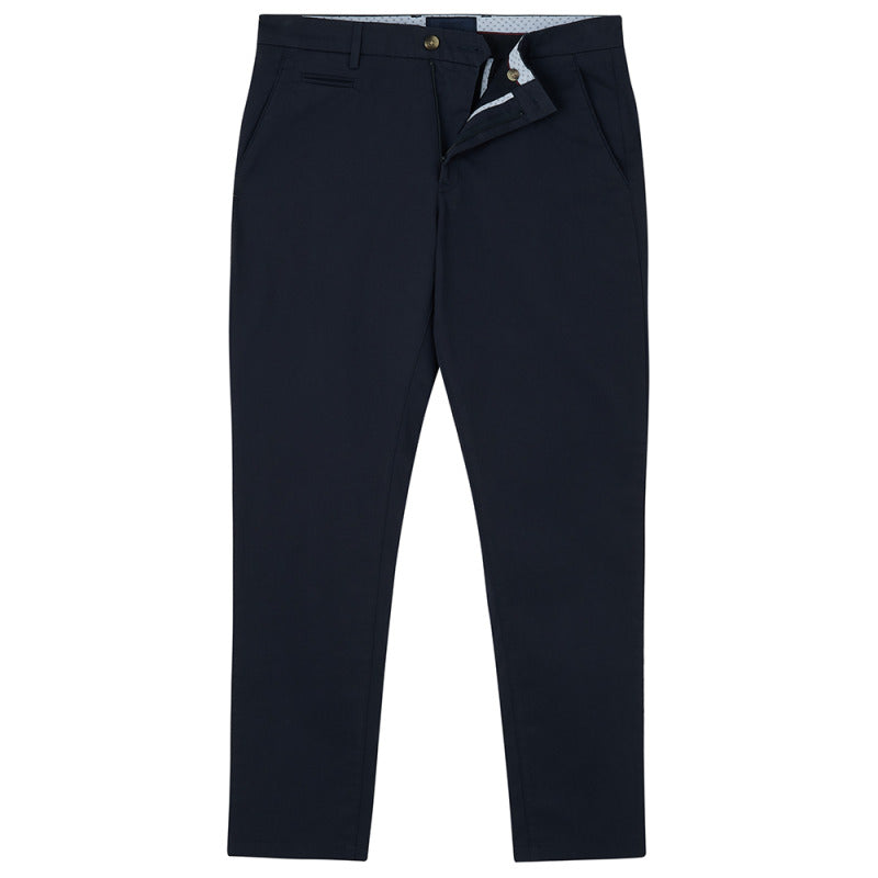 Guards London Men's Blue Tailored Chinos - Navy In Blue