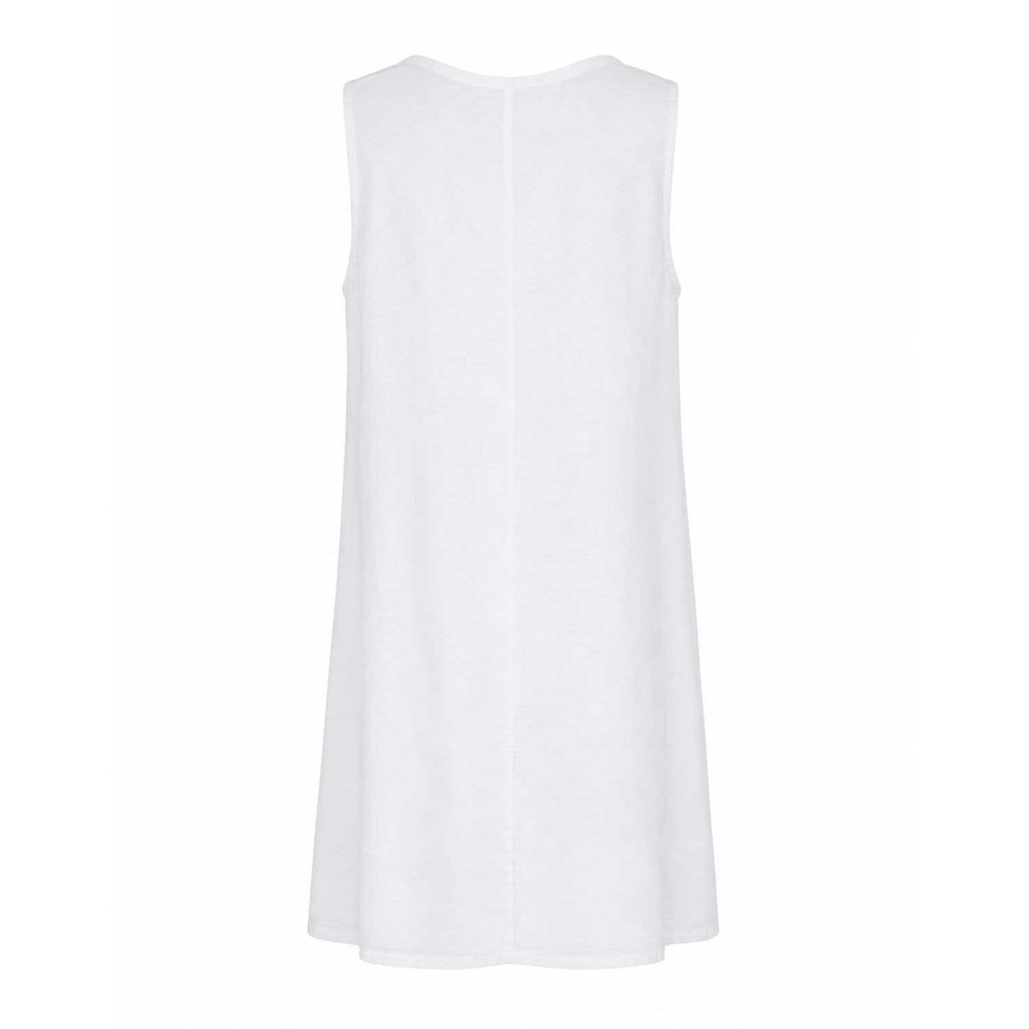 Clemence Sleeveless V-Neck Linen Dress White | Luella Fashion | Wolf &  Badger
