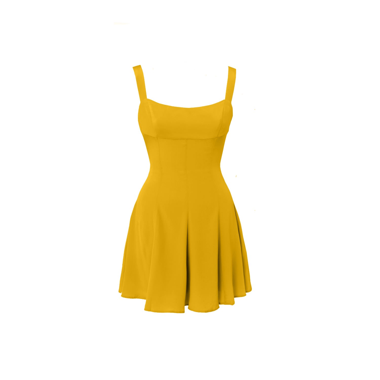 Women’s Gold Omahyra Satin Dress In Mustard Seed Small Lily Phellera